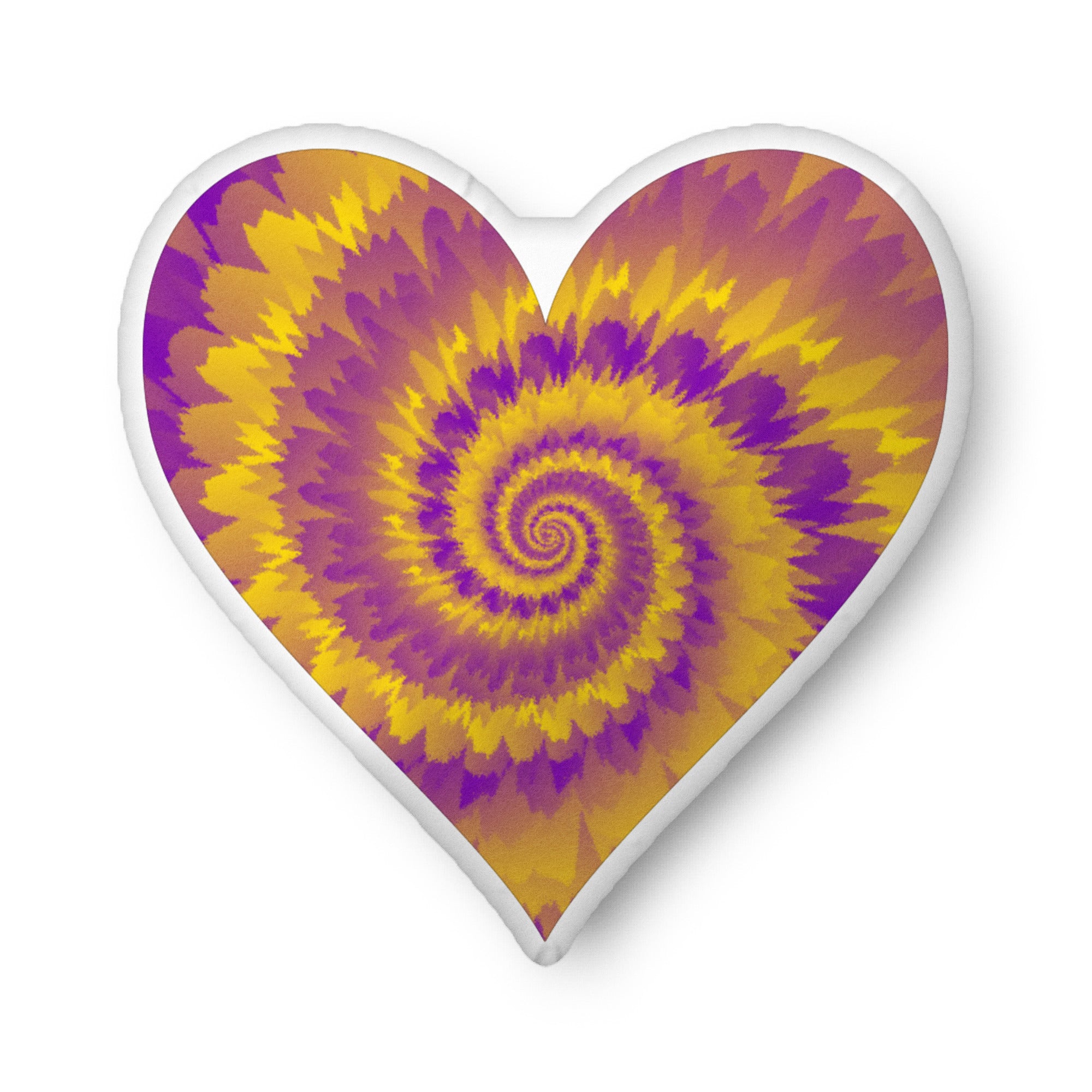 Custom shaped pillow Tie Dye Intersex Heart