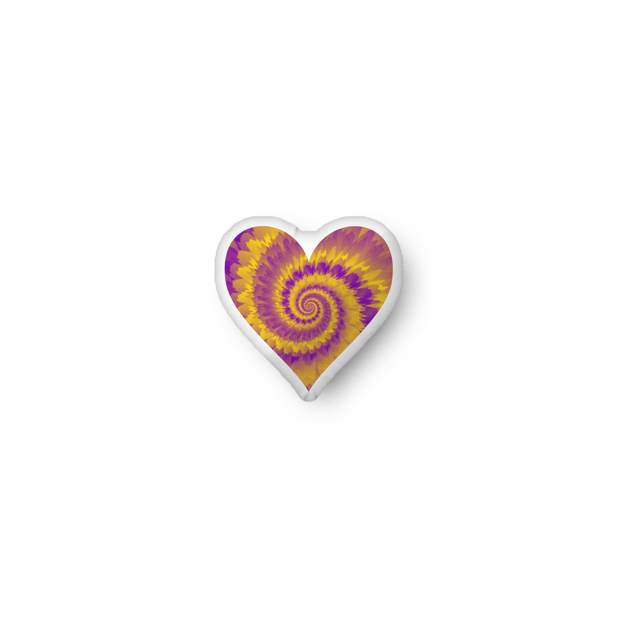 Custom shaped pillow Tie Dye Intersex Heart