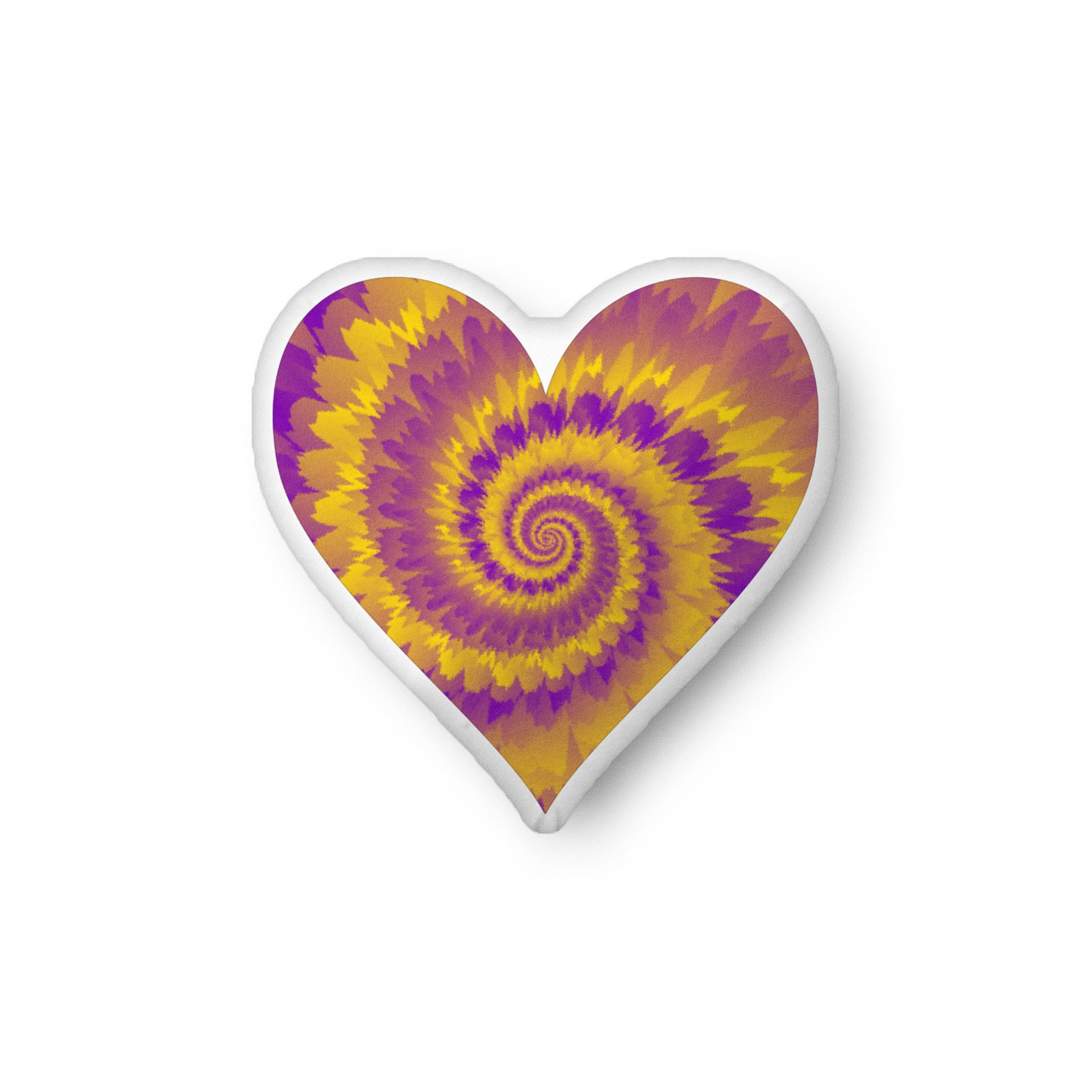 Custom shaped pillow Tie Dye Intersex Heart