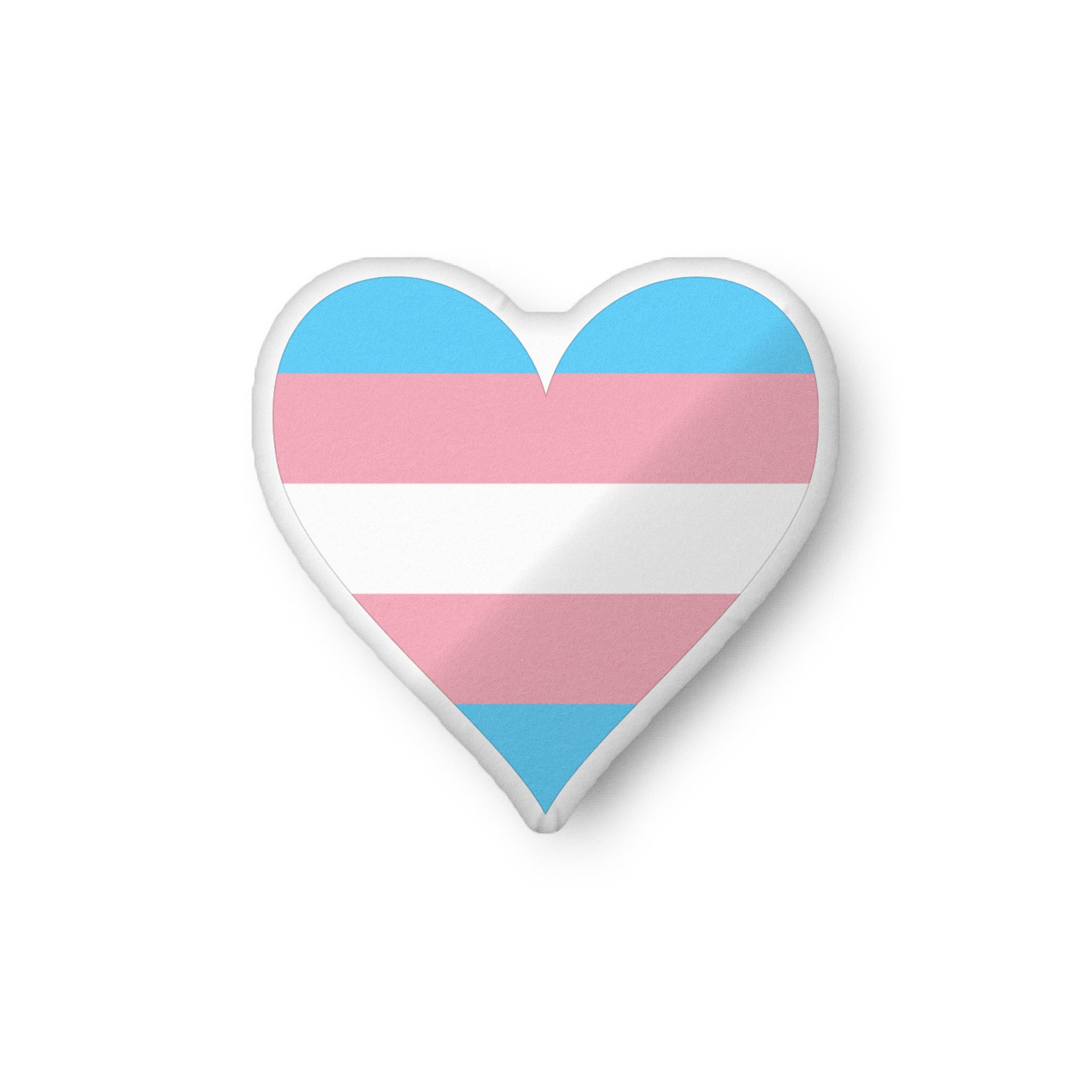 Custom shaped pillow Transgender Heart