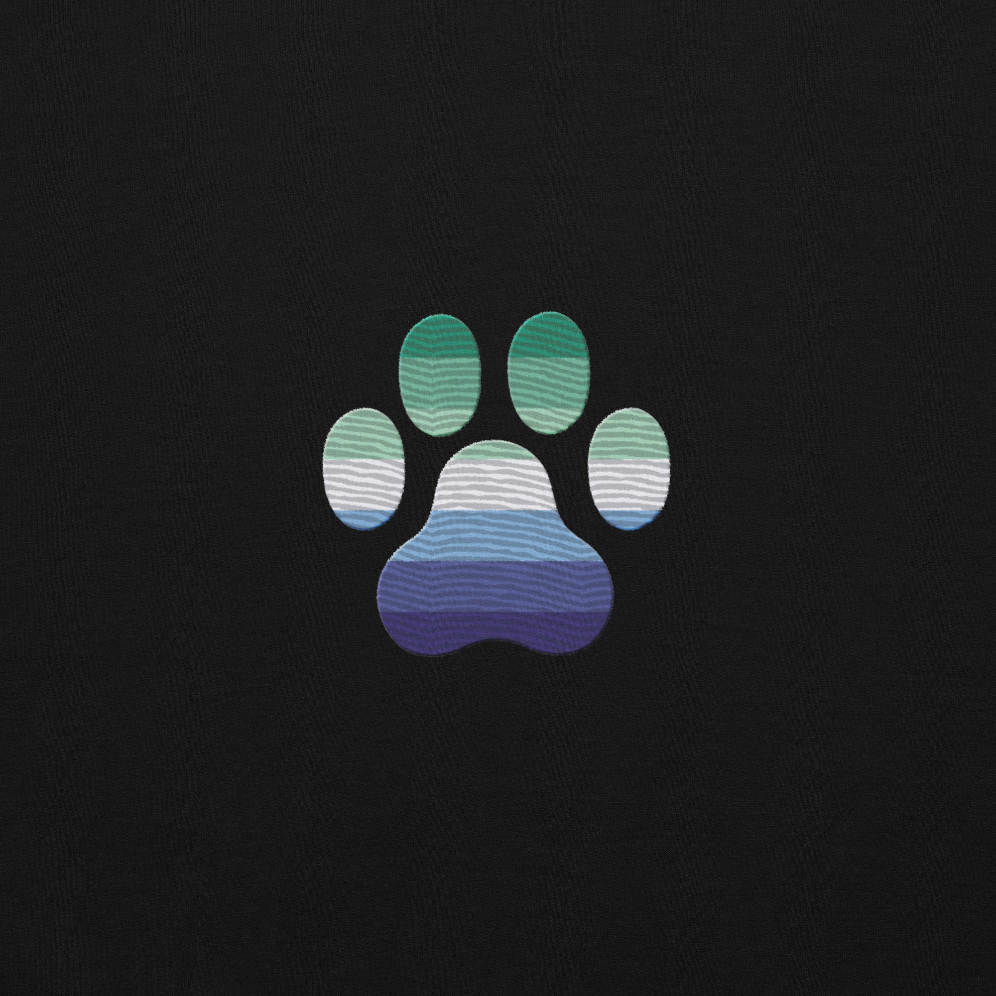 Dog Paw Embroidered Unisex Sweatshirt Gaymen