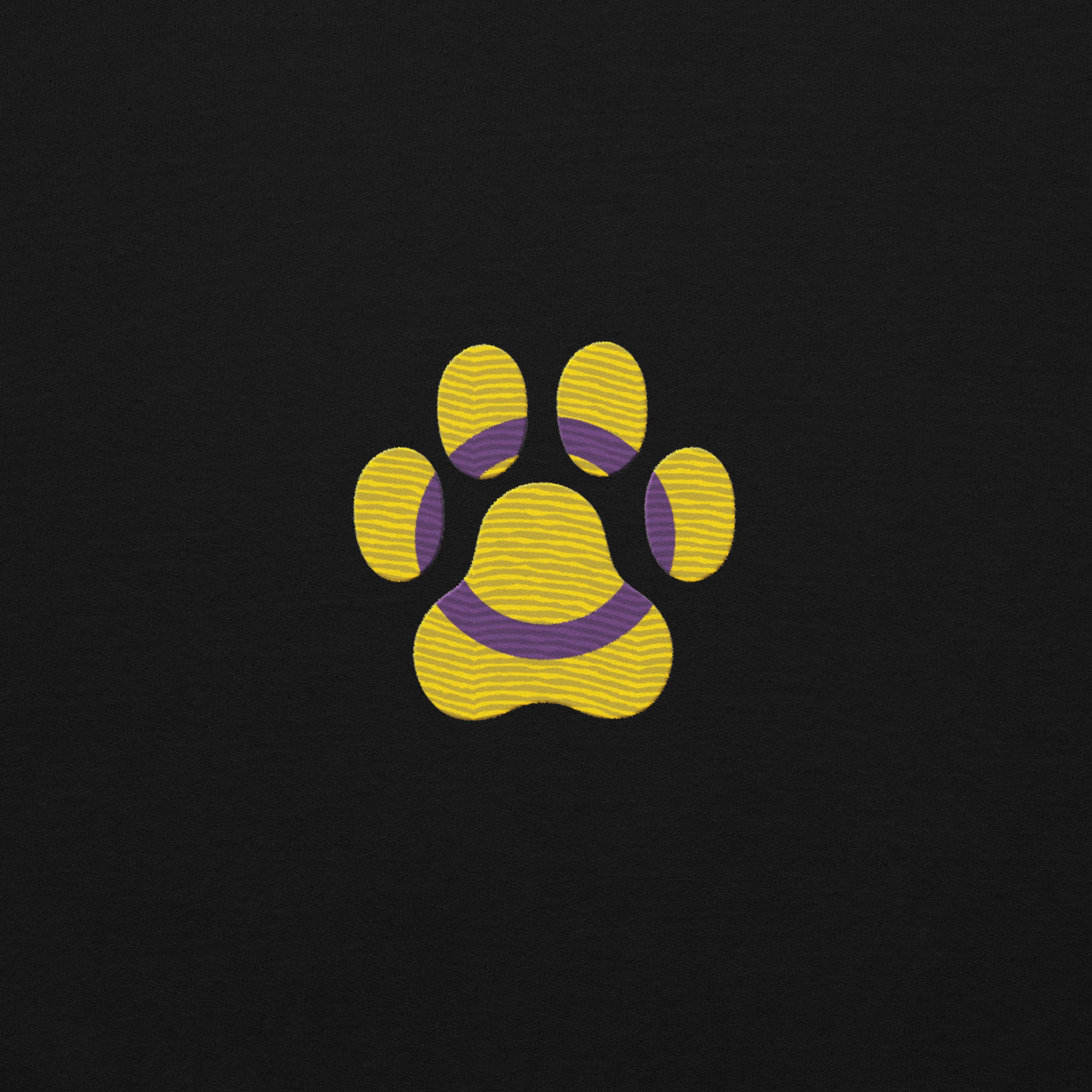 Dog Paw Embroidered Unisex Sweatshirt Intersex