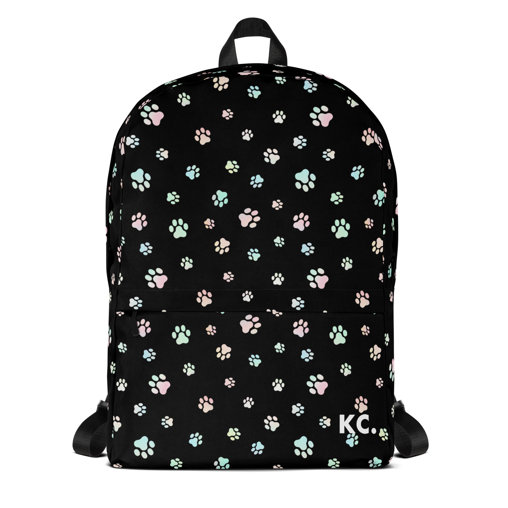 Dog Paws Backpack Black