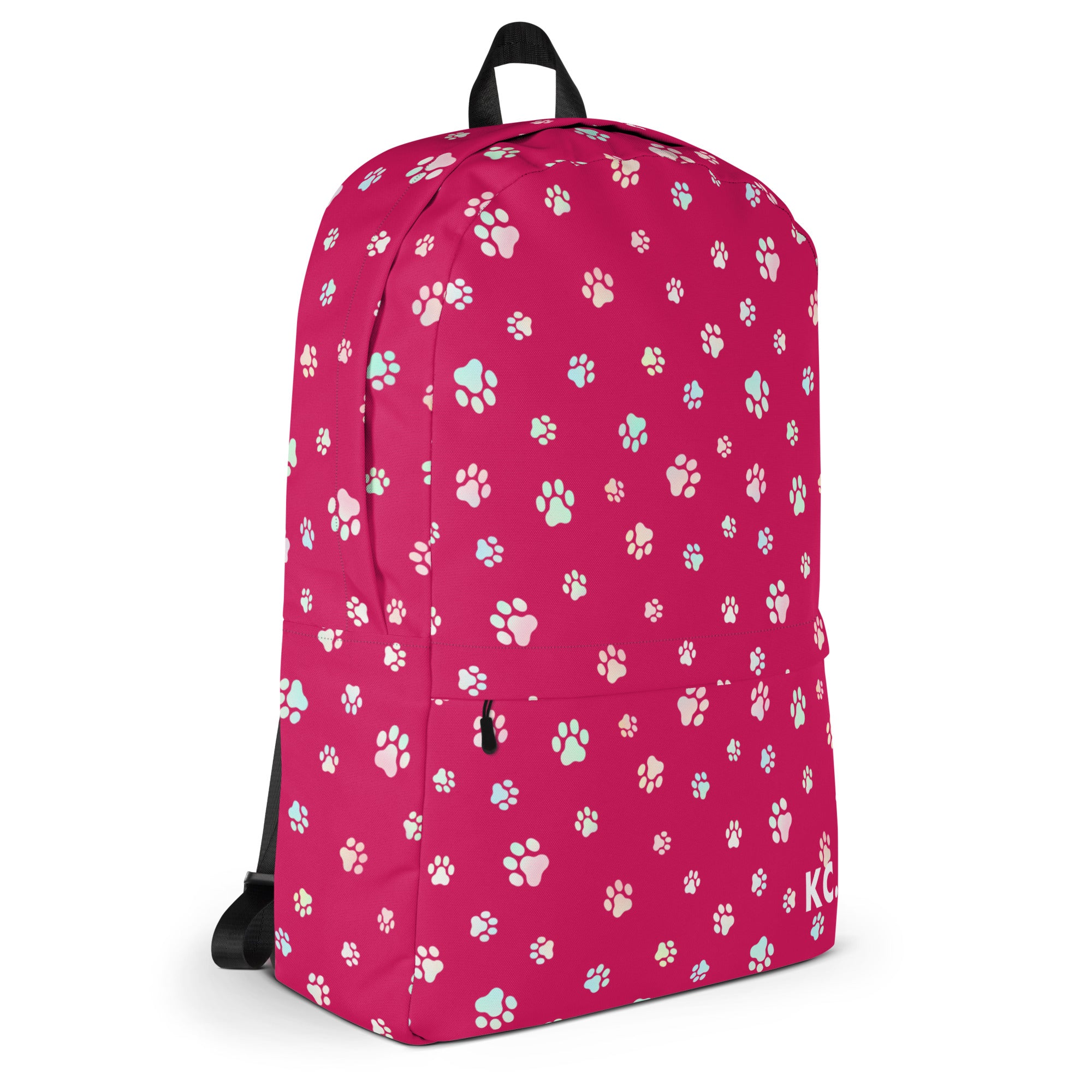 Dog Paws Backpack Red