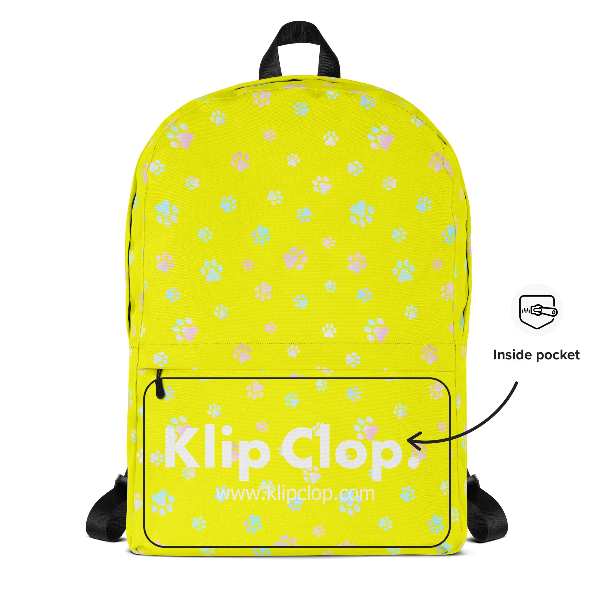 Dog Paws Backpack Yellow