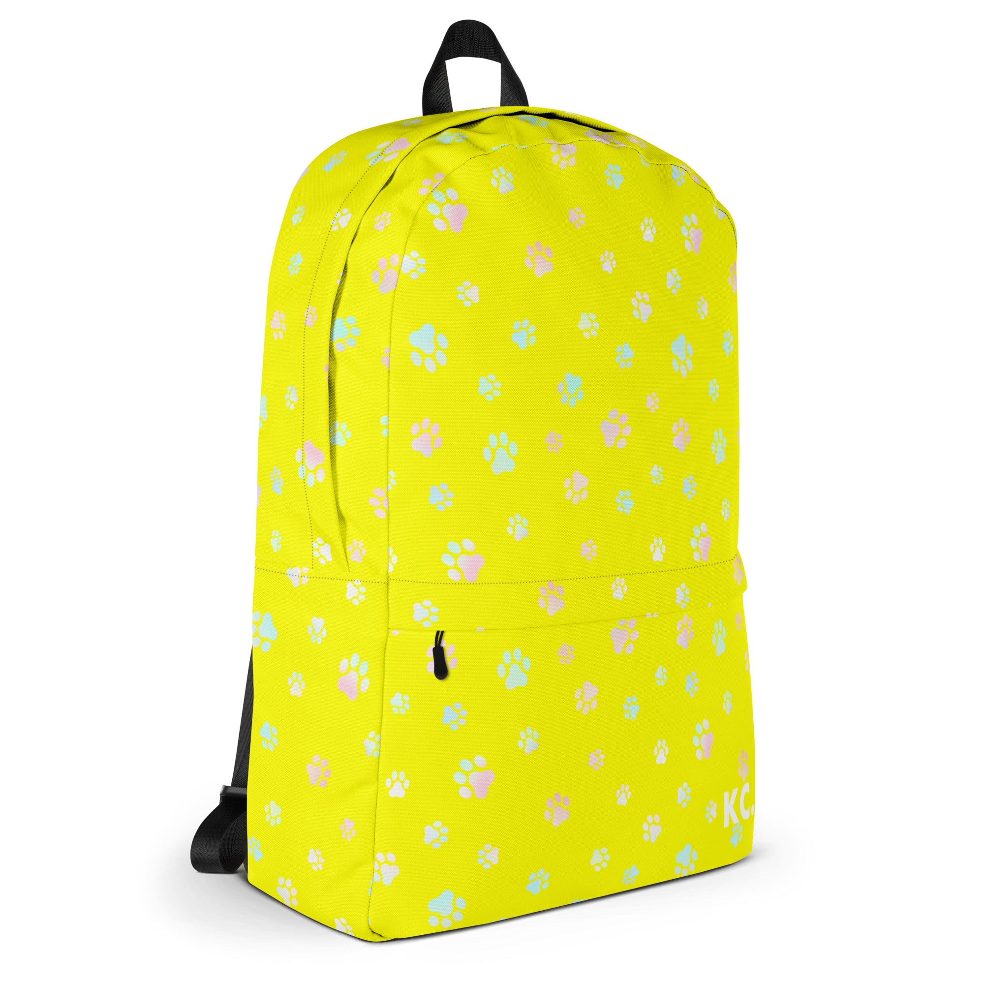 Dog Paws Backpack Yellow