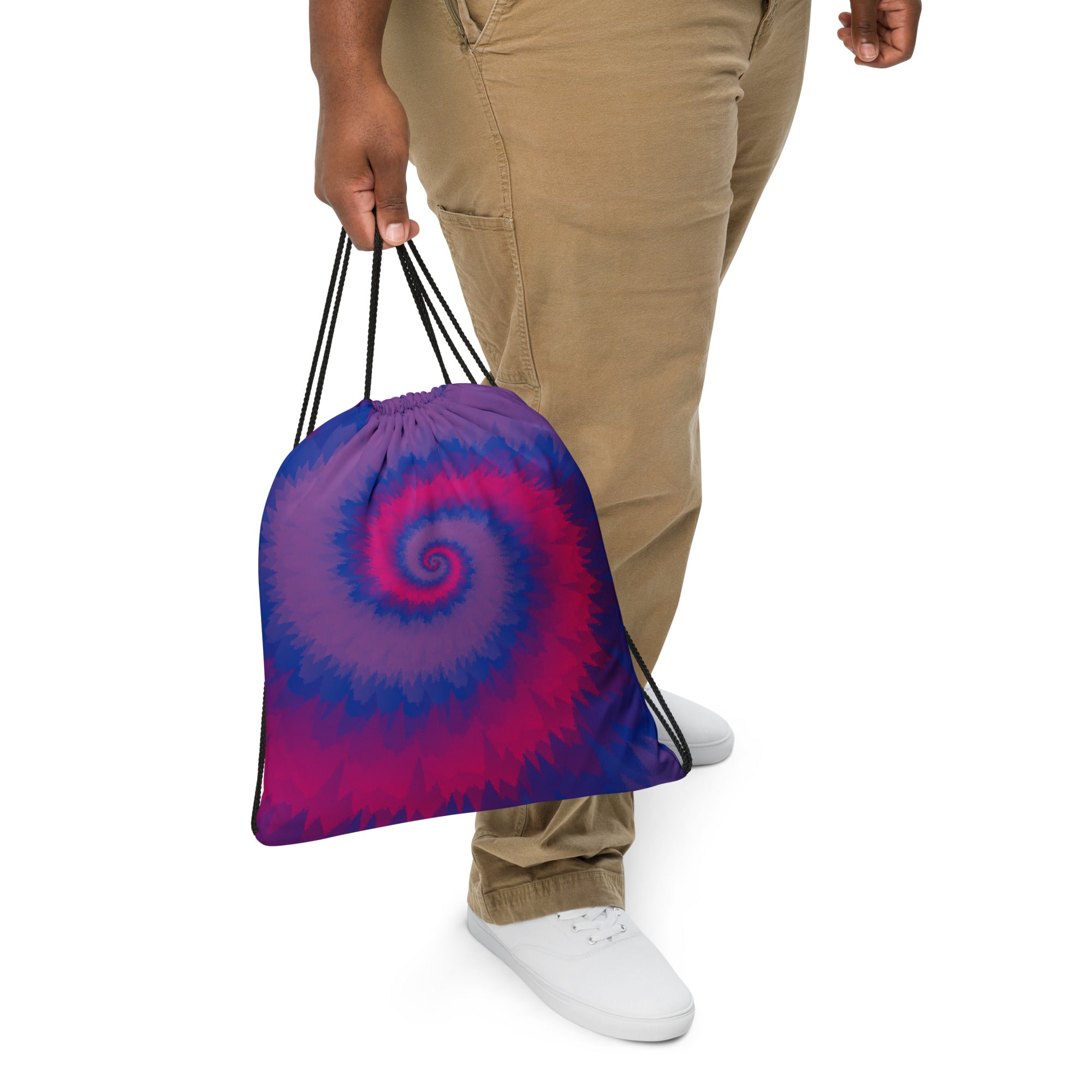 Drawstring Bag Tie Dye Spiral Bisexual