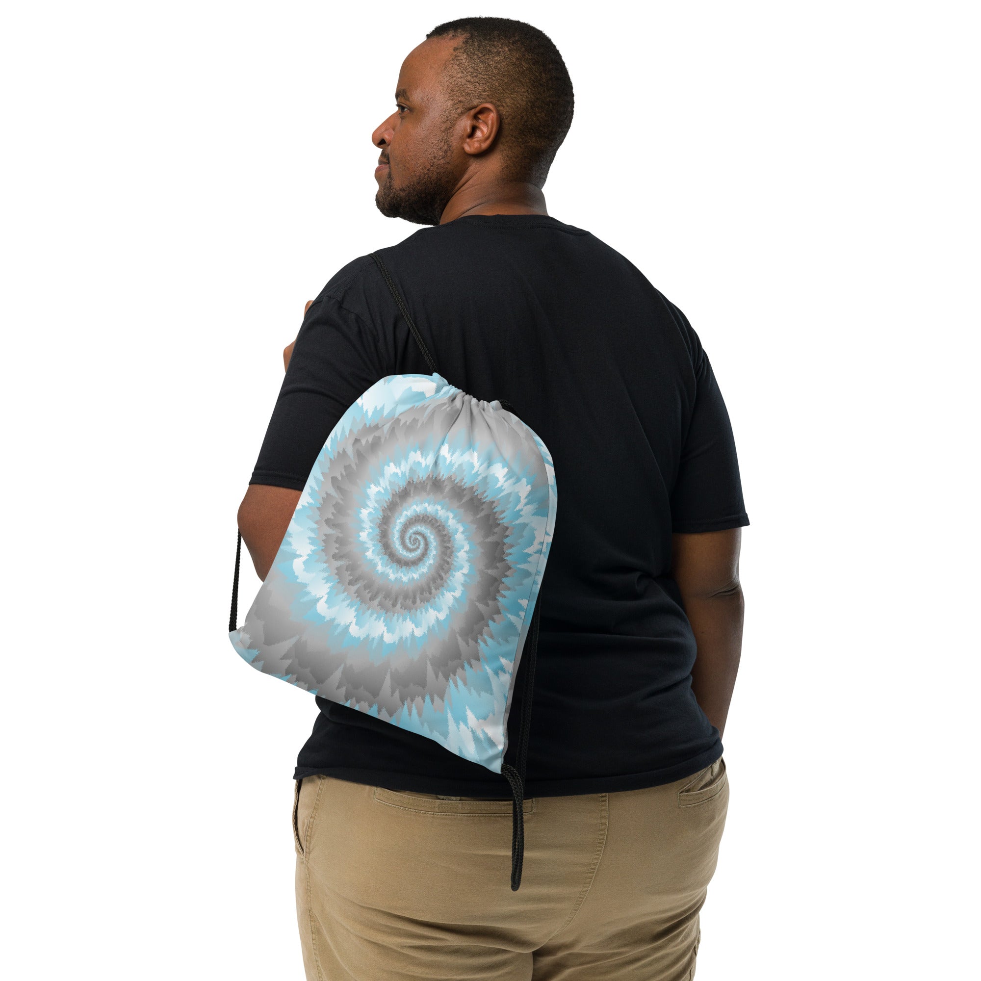Drawstring Bag Tie Dye Spiral Demiboy