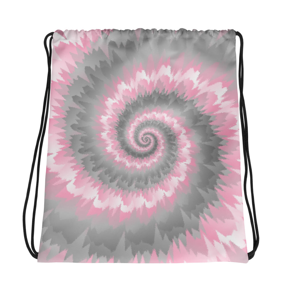 Drawstring Bag Tie Dye Spiral Demigirl