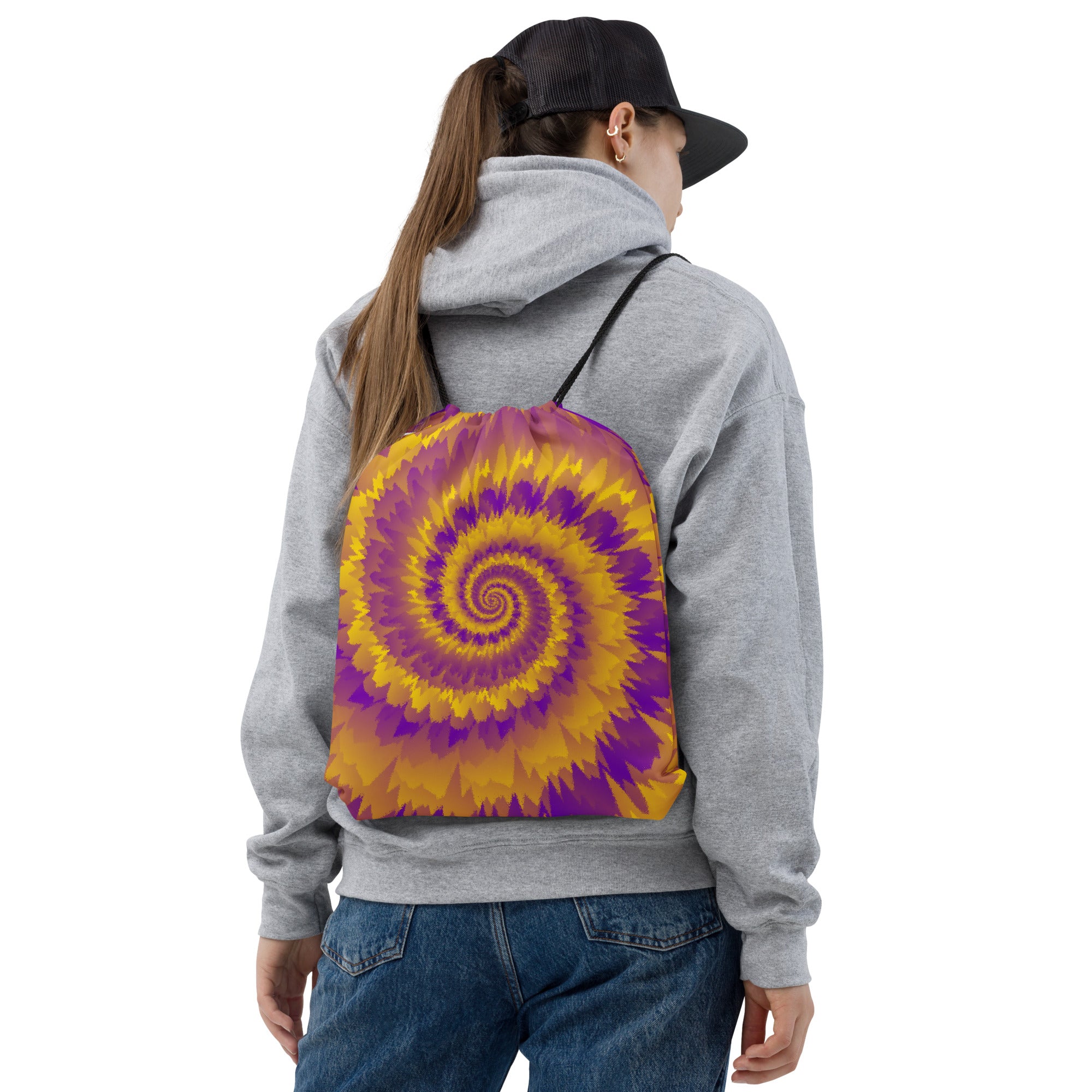 Drawstring Bag Tie Dye Spiral Intersex