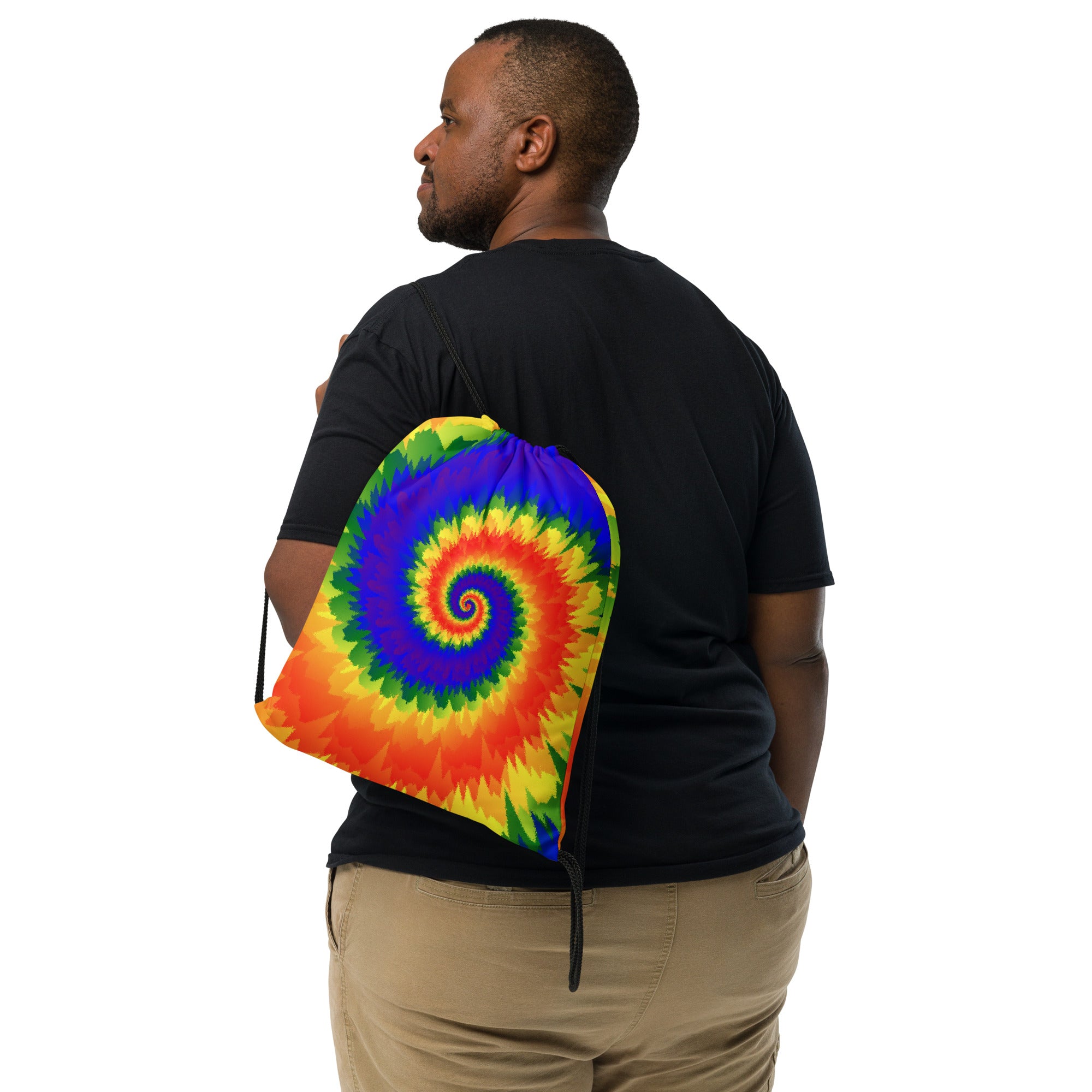 Drawstring Bag Tie Dye Spiral LGBTQ
