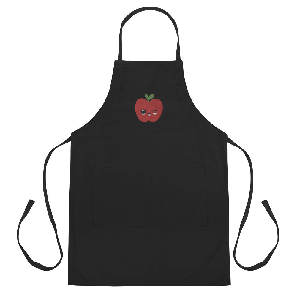 Embroidered Apron Apple