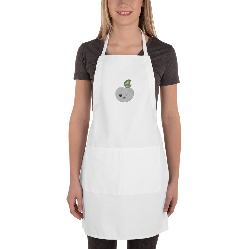 Embroidered Apron Peach