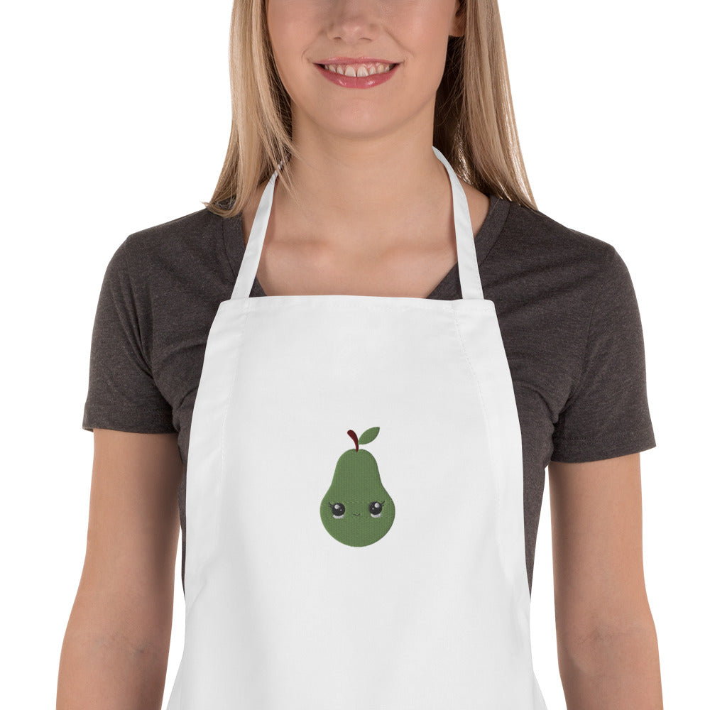 Embroidered Apron Pears