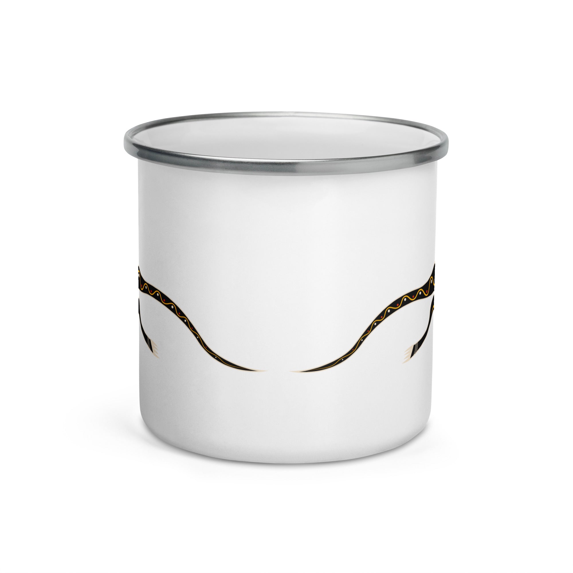 Enamel Mug Australian Tribal Painting Kangaroo