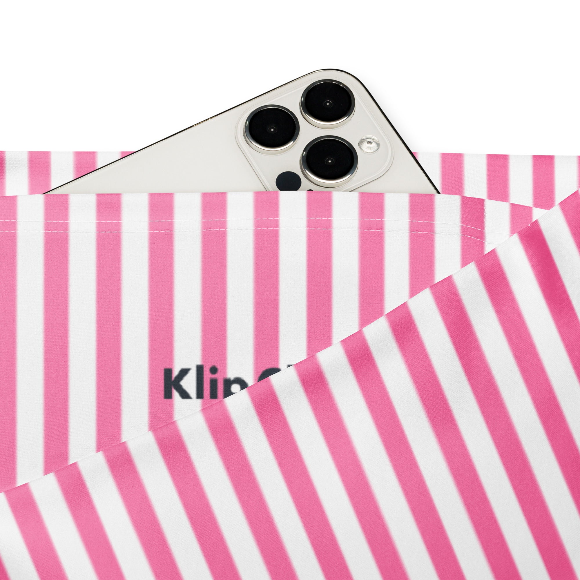 Flare leggings White and Pink Stripes