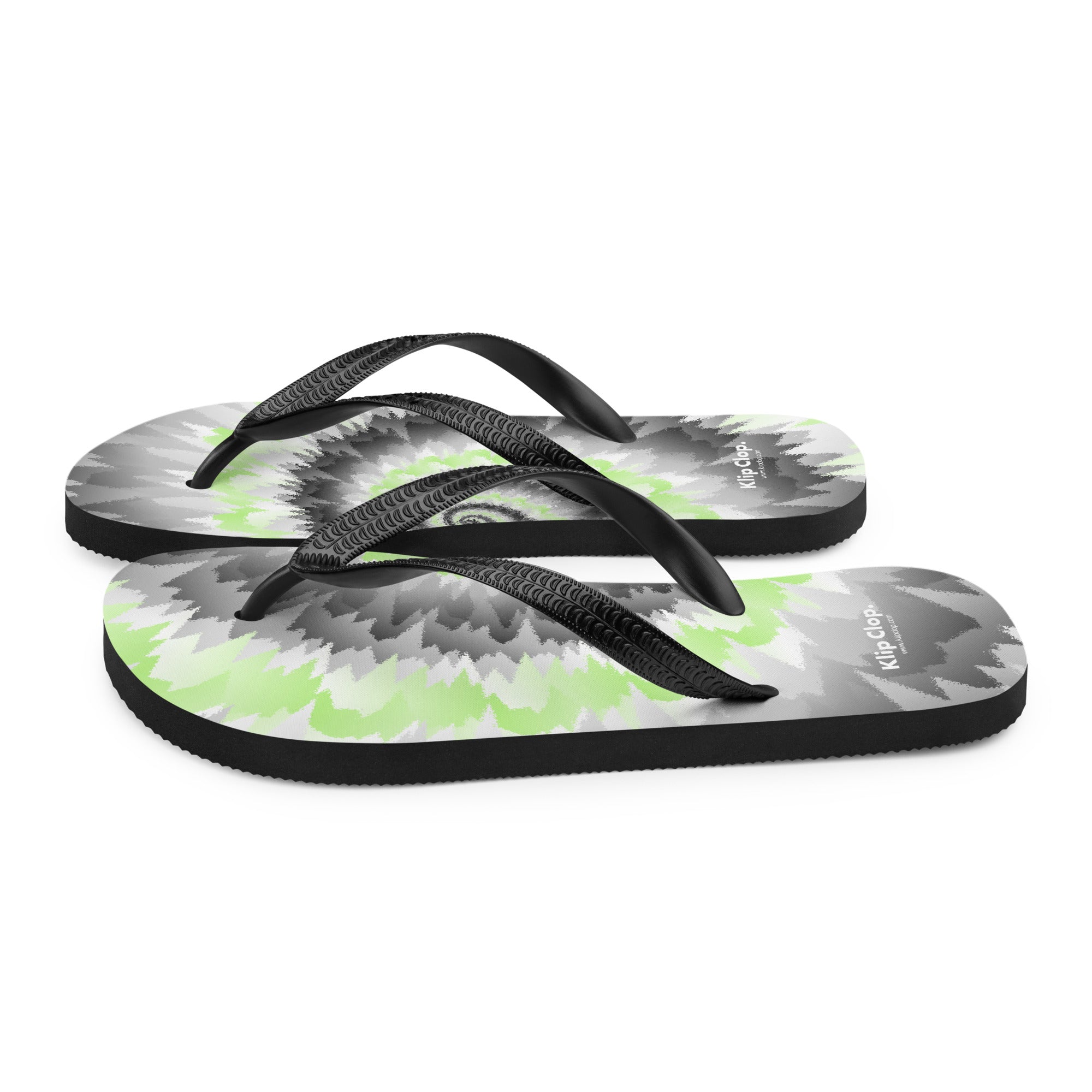 Flip Flops Tie Dye Spiral Agender