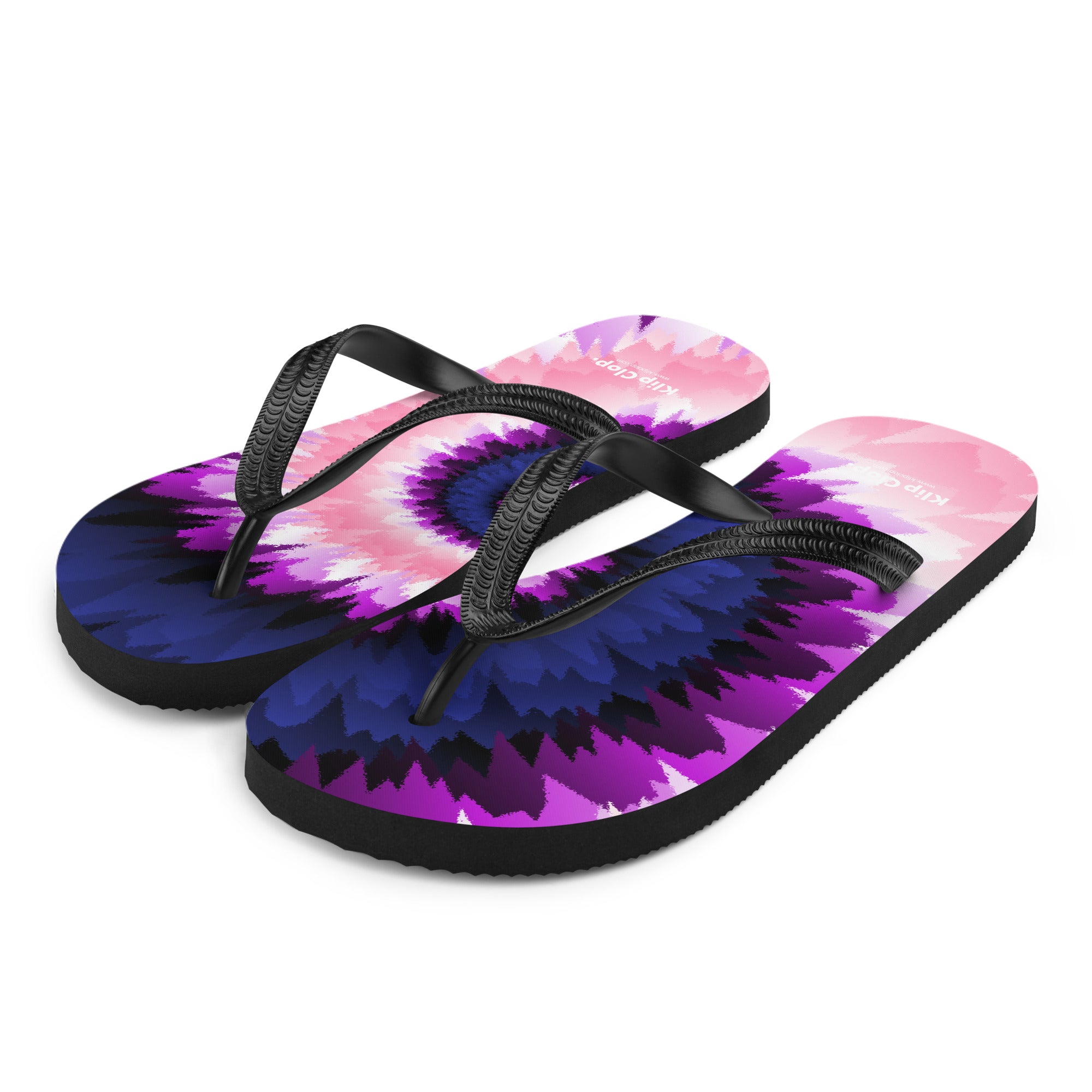 Flip Flops Tie Dye Spiral Genderfluid