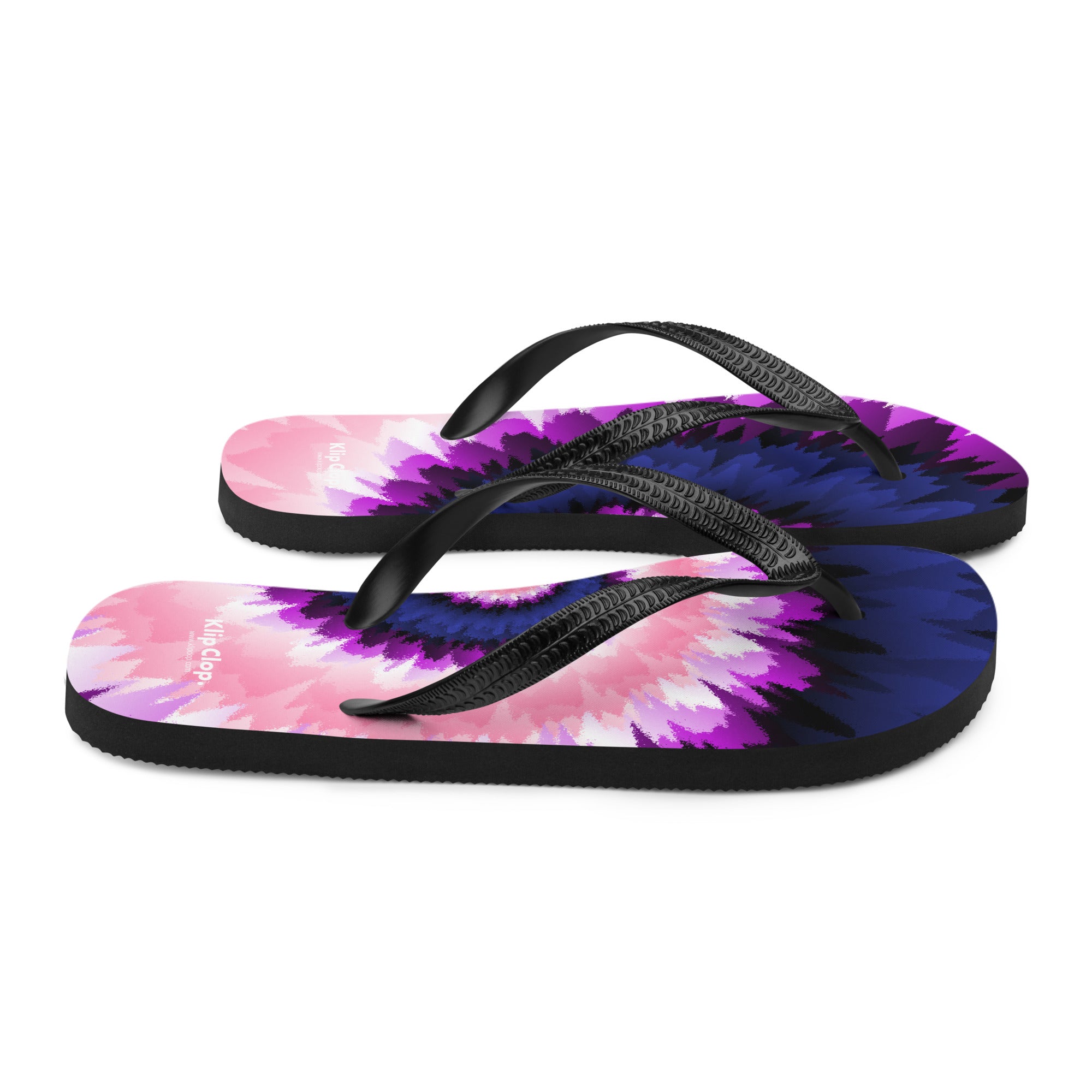 Flip Flops Tie Dye Spiral Genderfluid