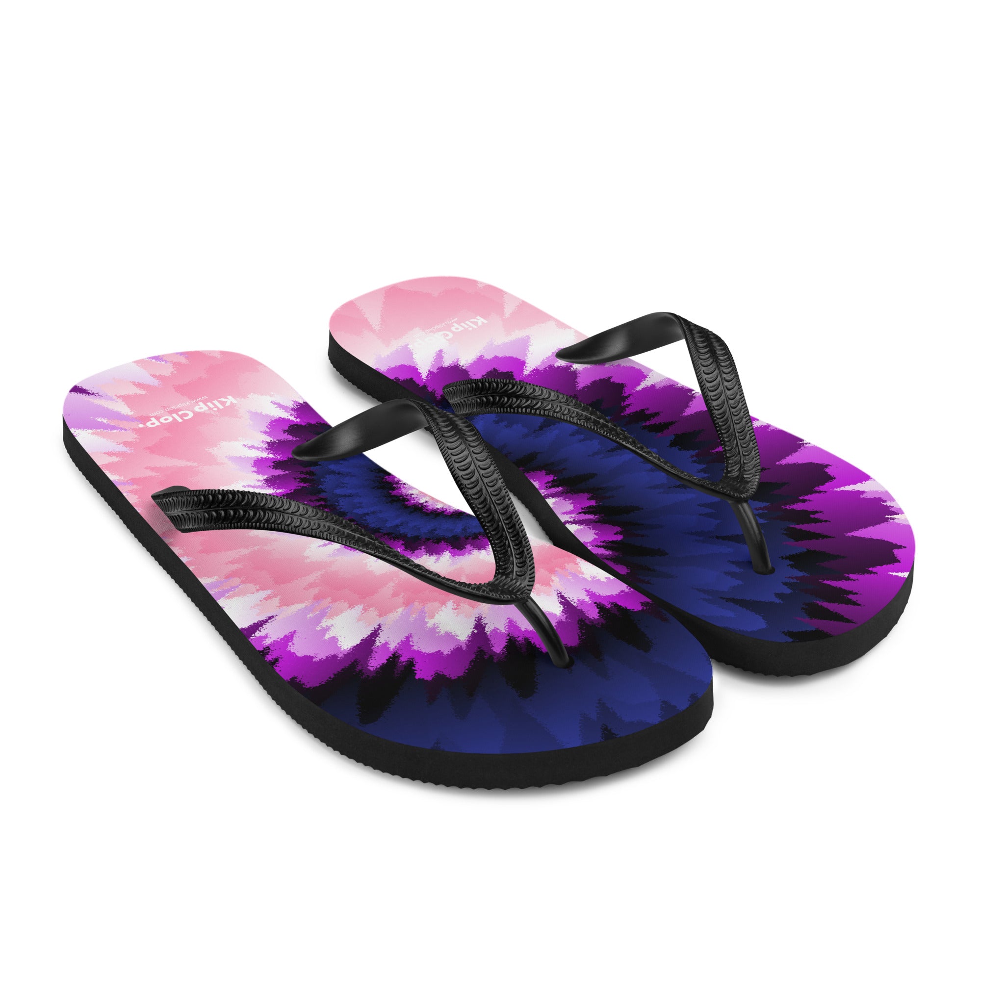 Flip Flops Tie Dye Spiral Genderfluid