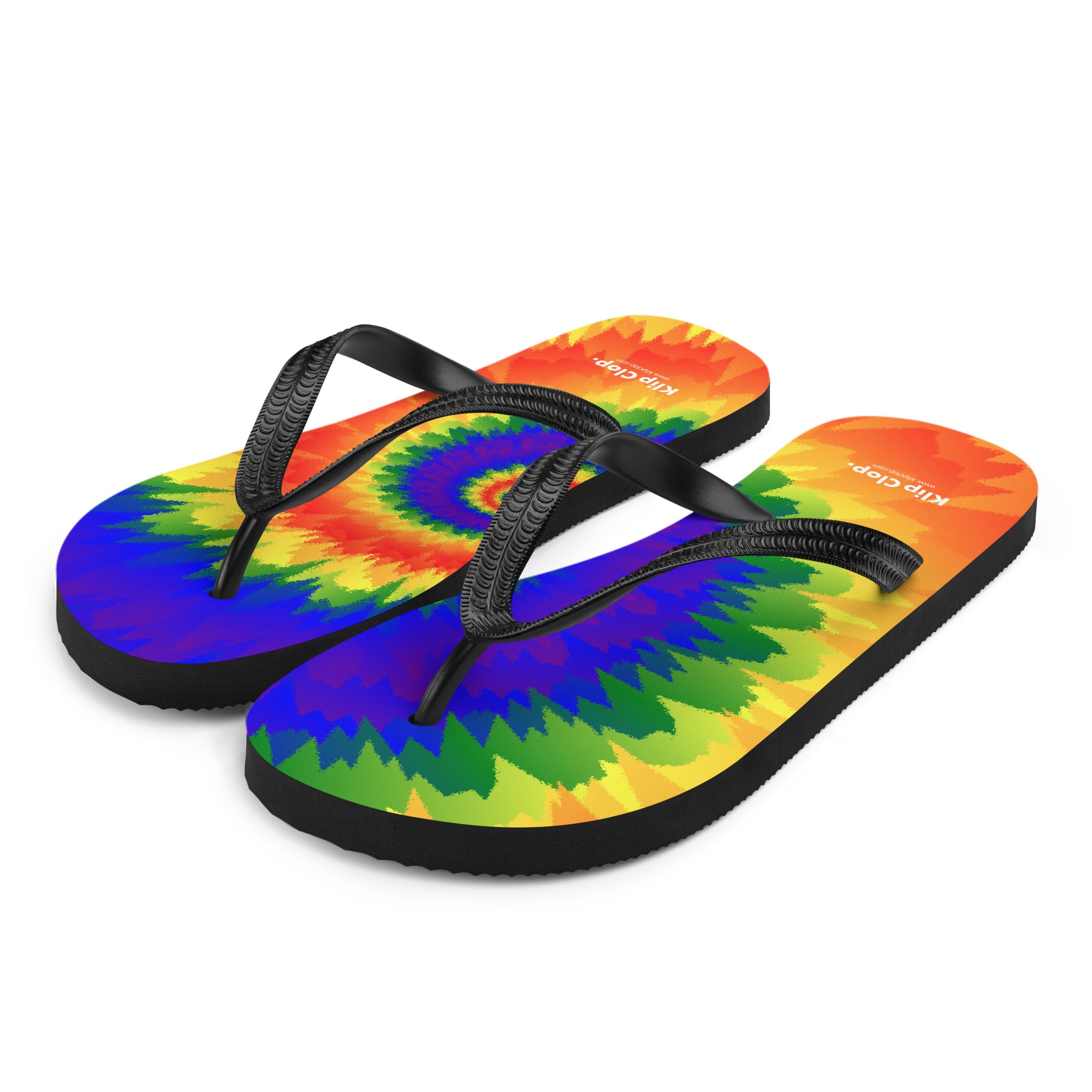 Flip Flops Tie Dye Spiral LGBTQ