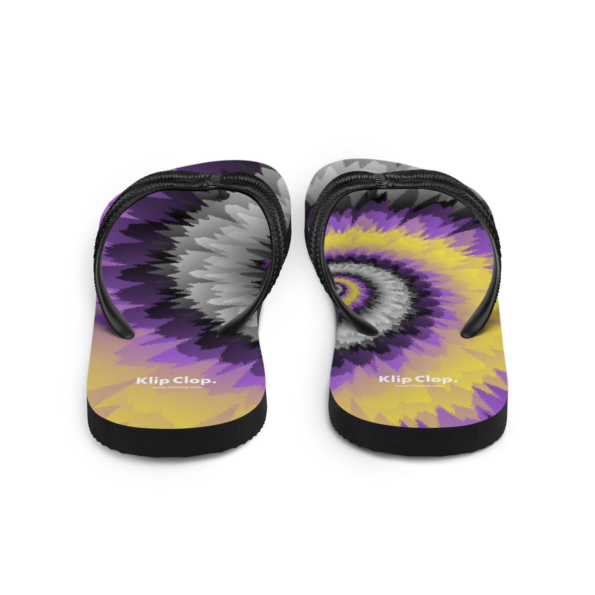 Flip Flops Tie Dye Spiral Nonbinary