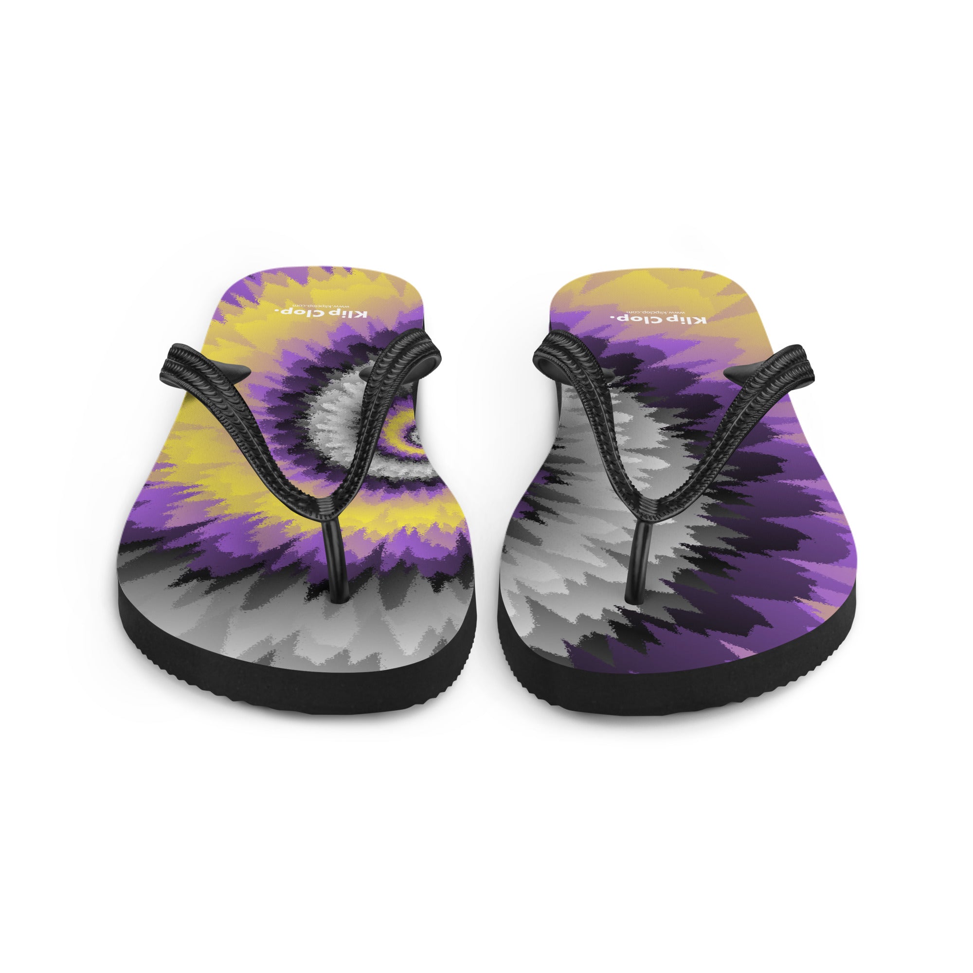 Flip Flops Tie Dye Spiral Nonbinary