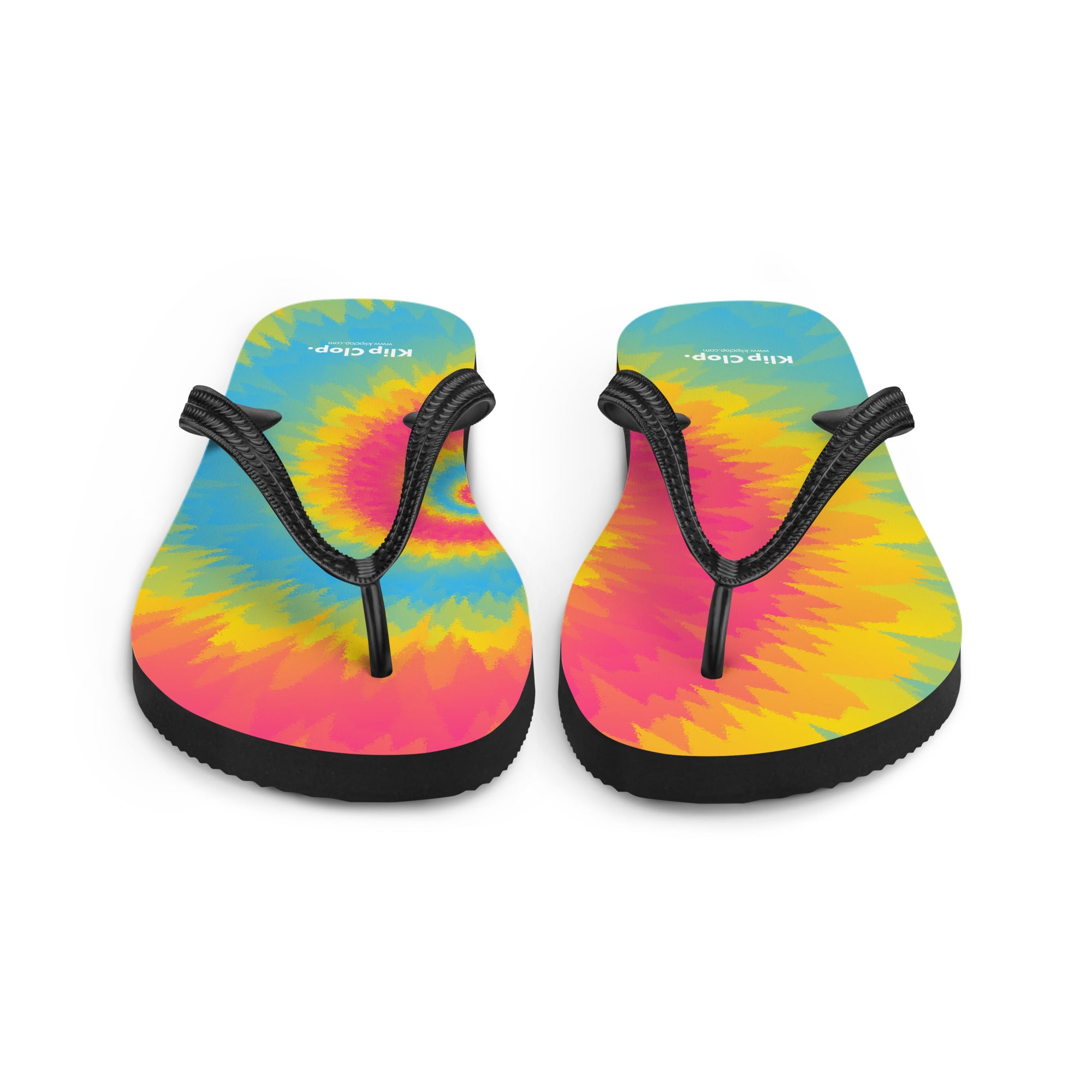 Flip Flops Tie Dye Spiral Pansexual