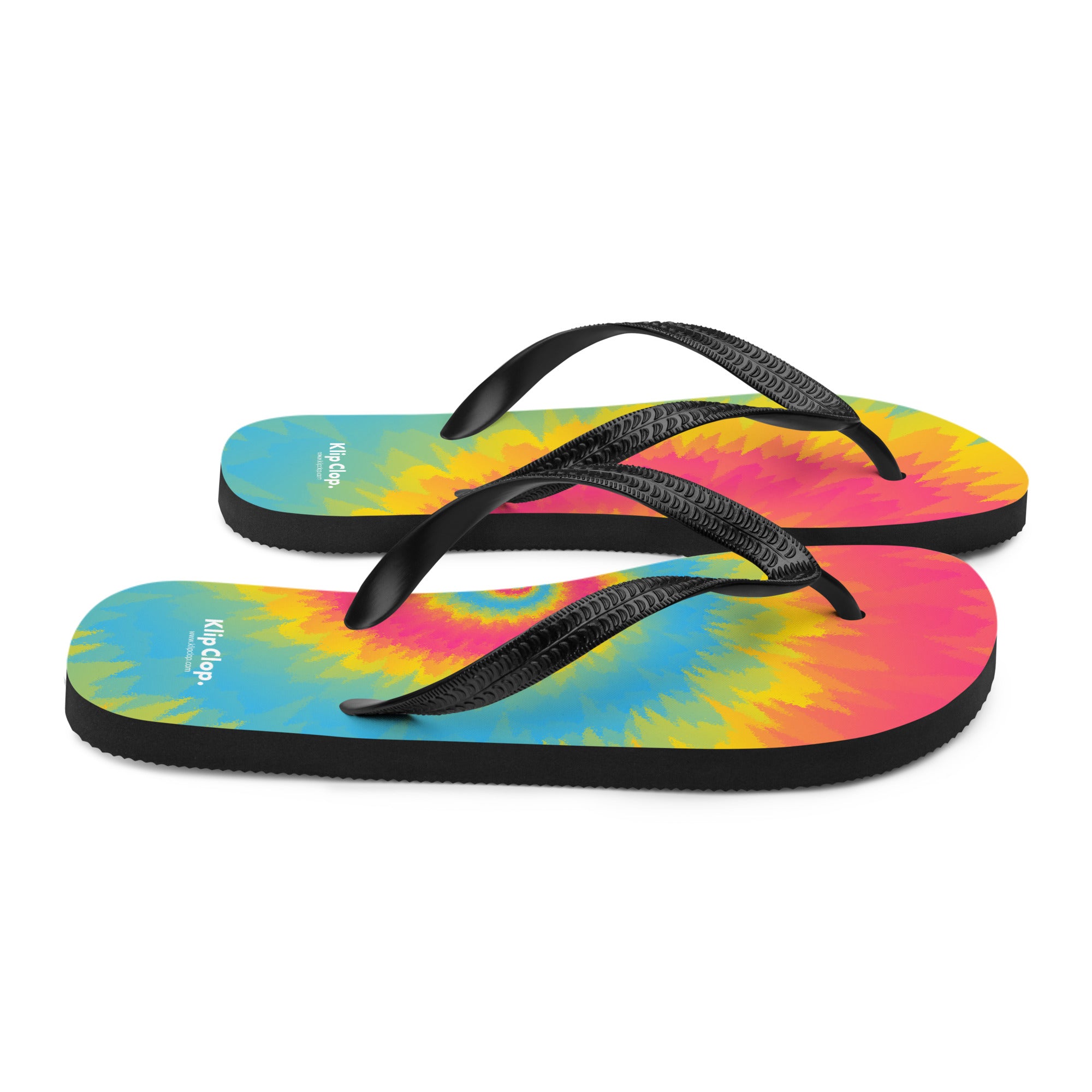 Flip Flops Tie Dye Spiral Pansexual