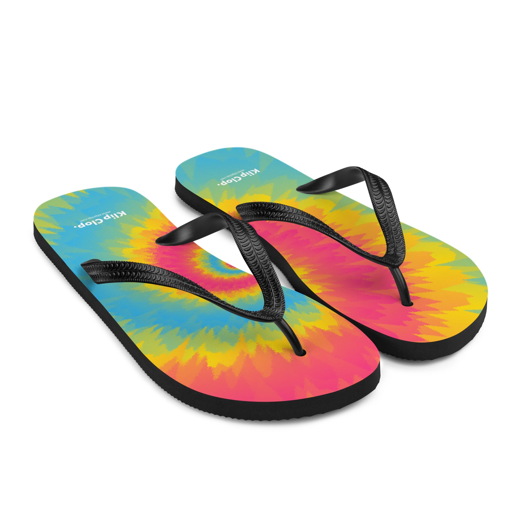Flip Flops Tie Dye Spiral Pansexual