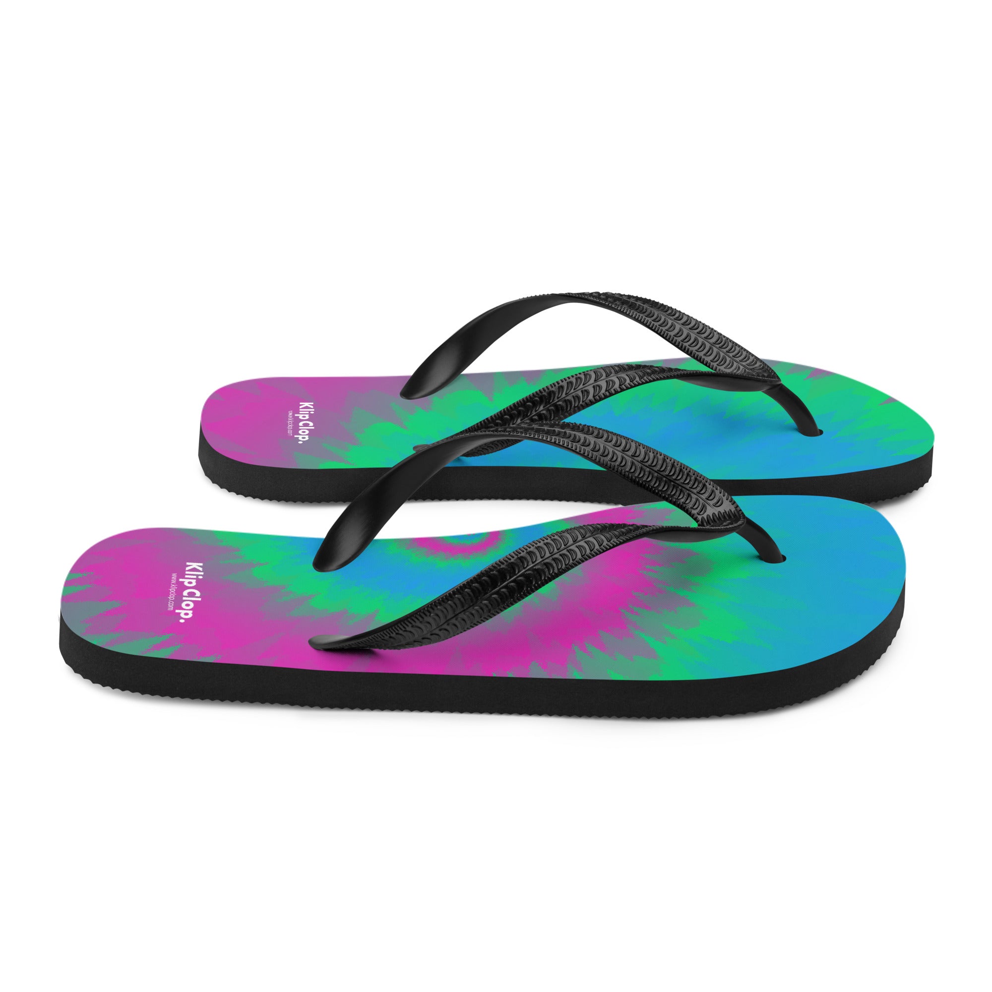 Flip Flops Tie Dye Spiral Polysexual