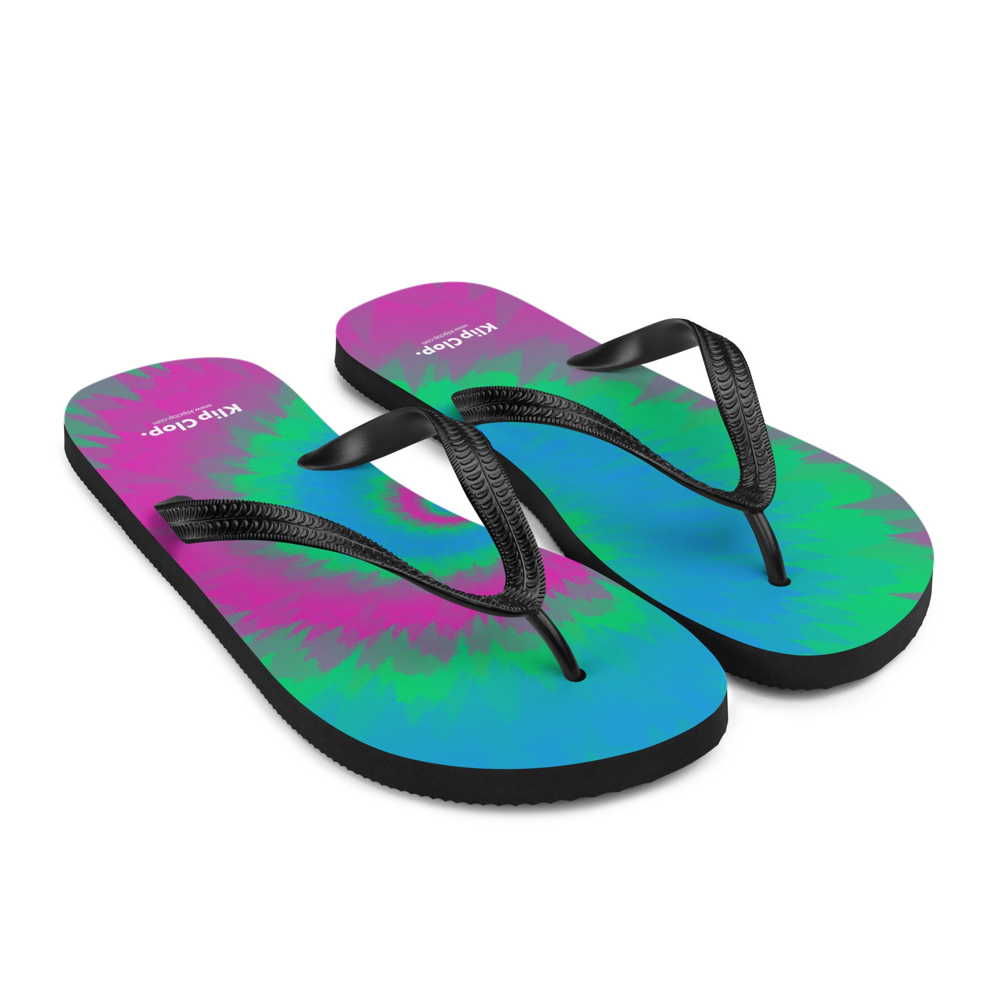 Flip Flops Tie Dye Spiral Polysexual