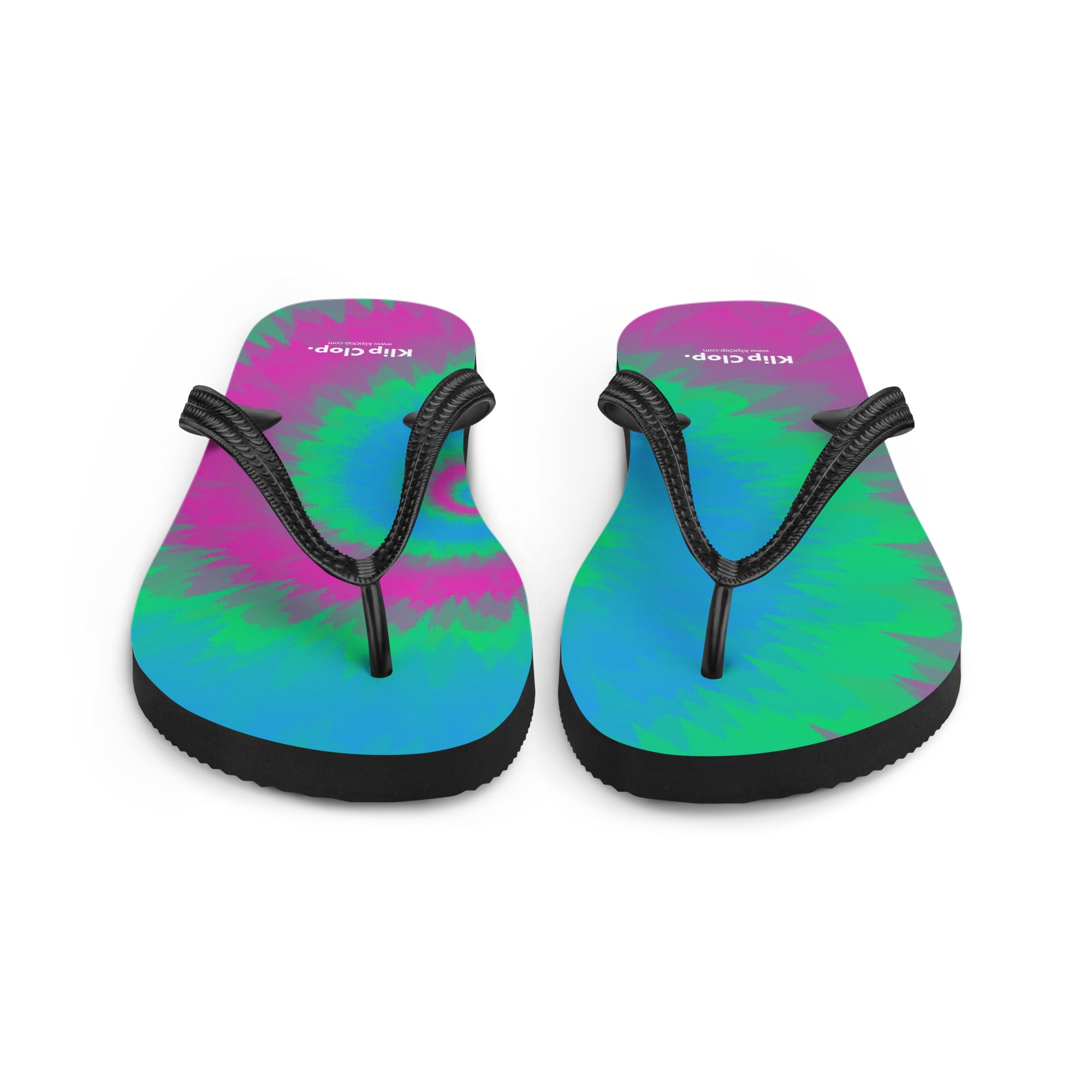 Flip Flops Tie Dye Spiral Polysexual