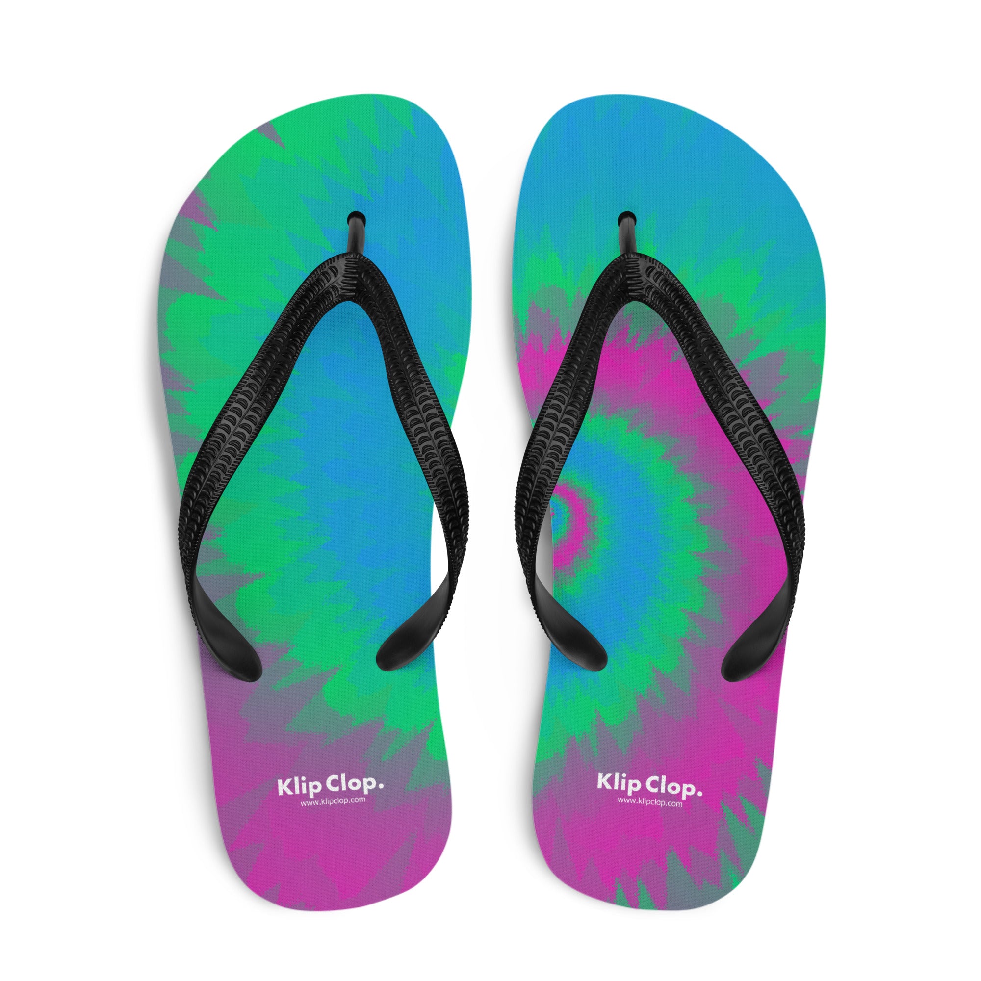 Flip Flops Tie Dye Spiral Polysexual