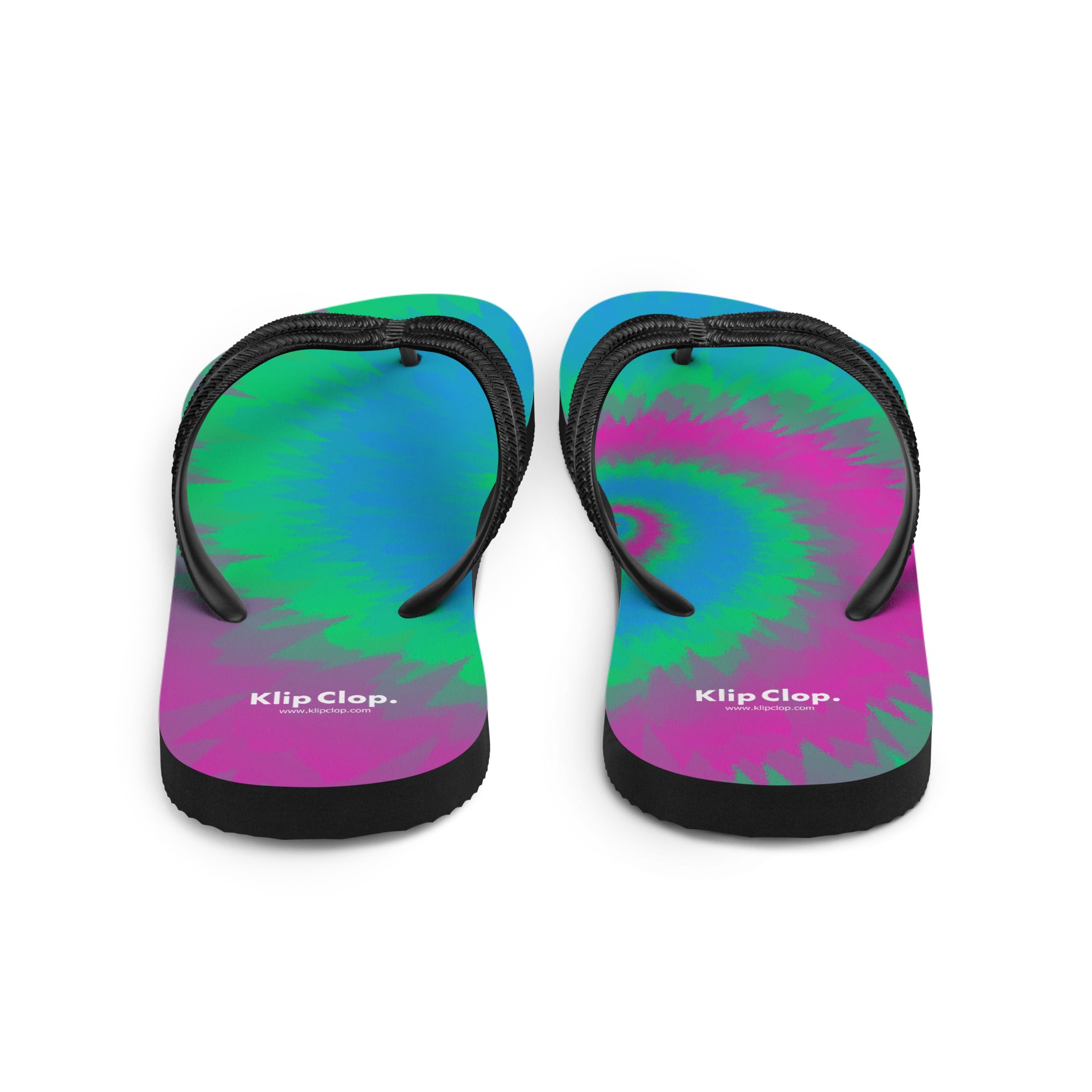 Flip Flops Tie Dye Spiral Polysexual