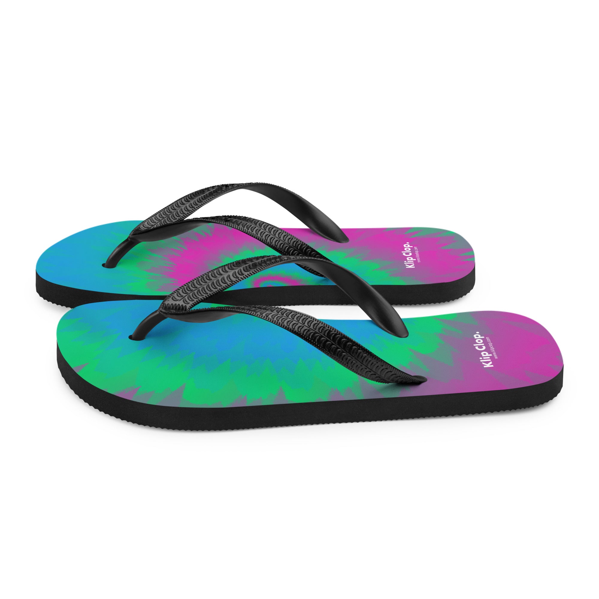Flip Flops Tie Dye Spiral Polysexual
