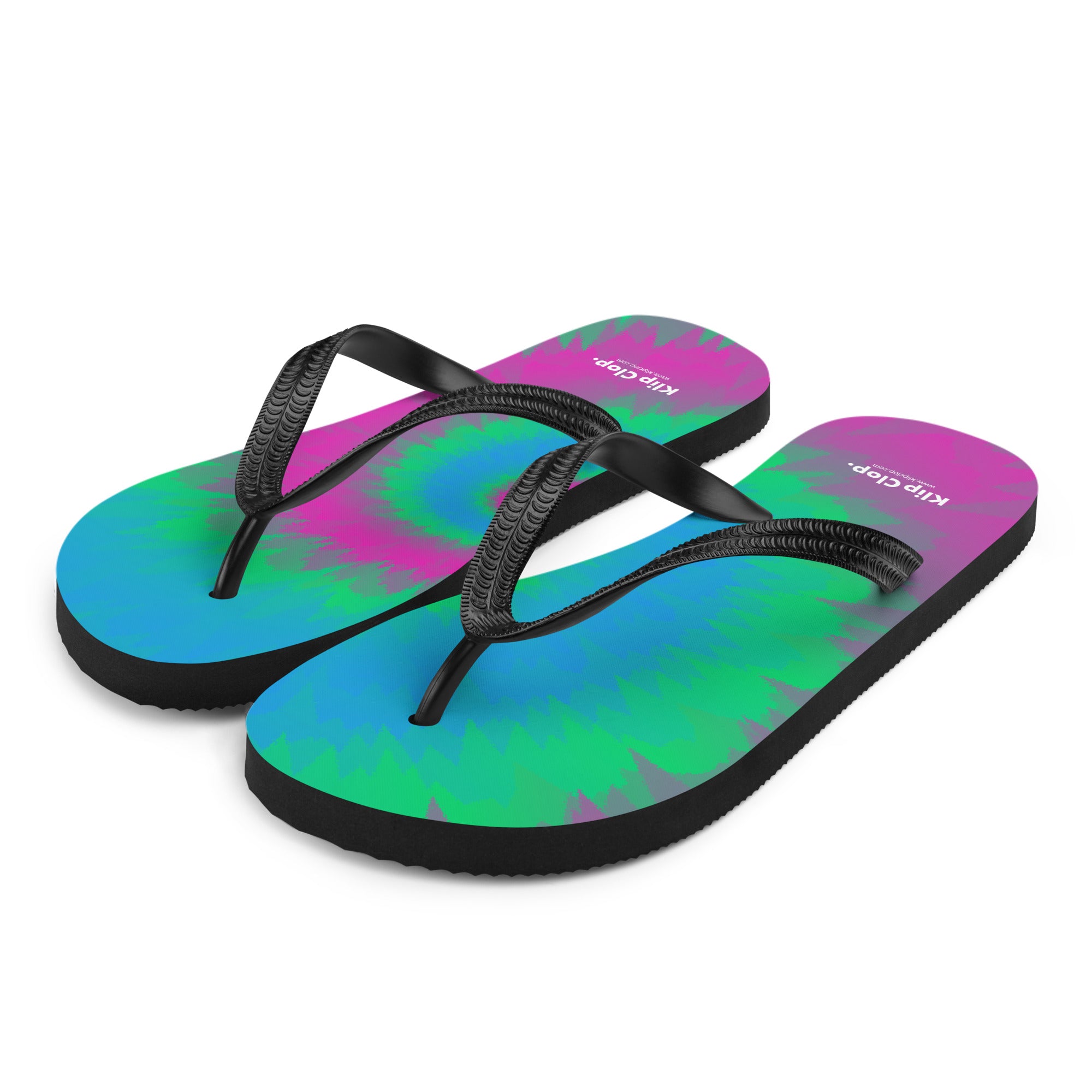 Flip Flops Tie Dye Spiral Polysexual