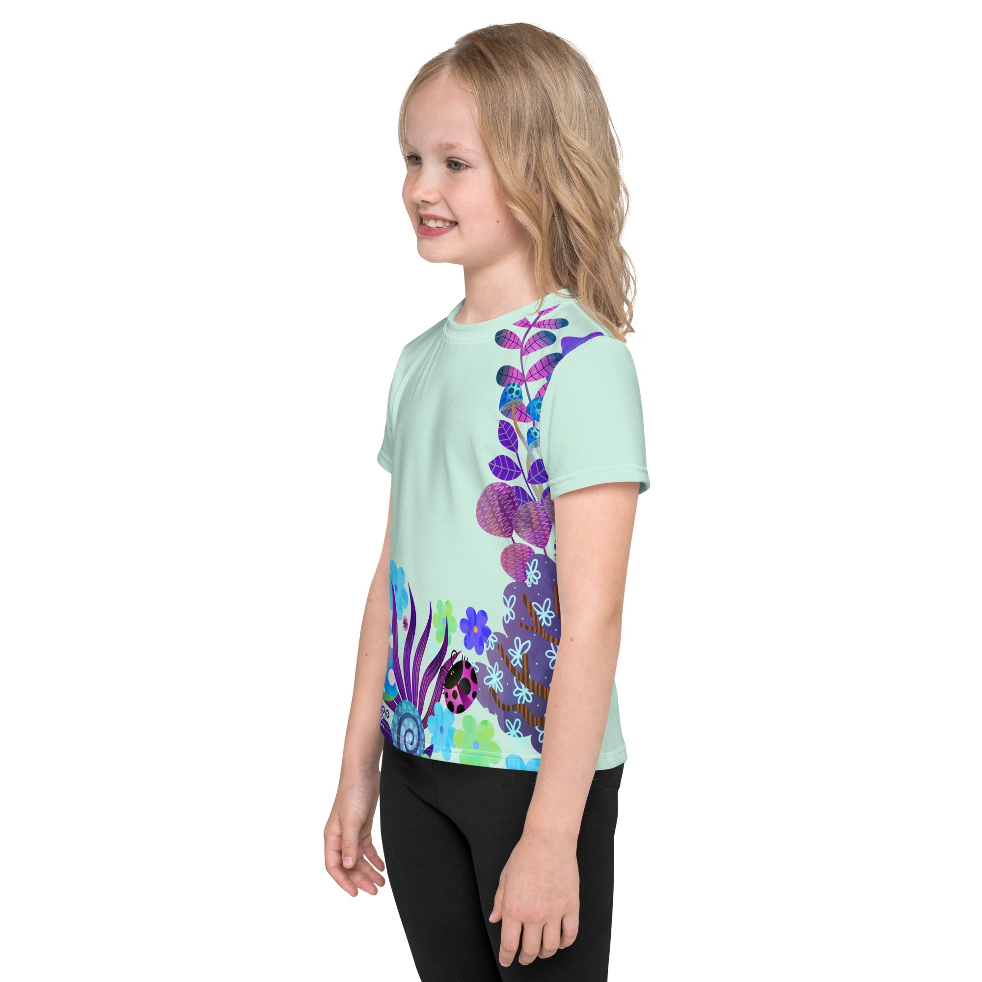 Kids crew neck t shirt Encharted Forest II