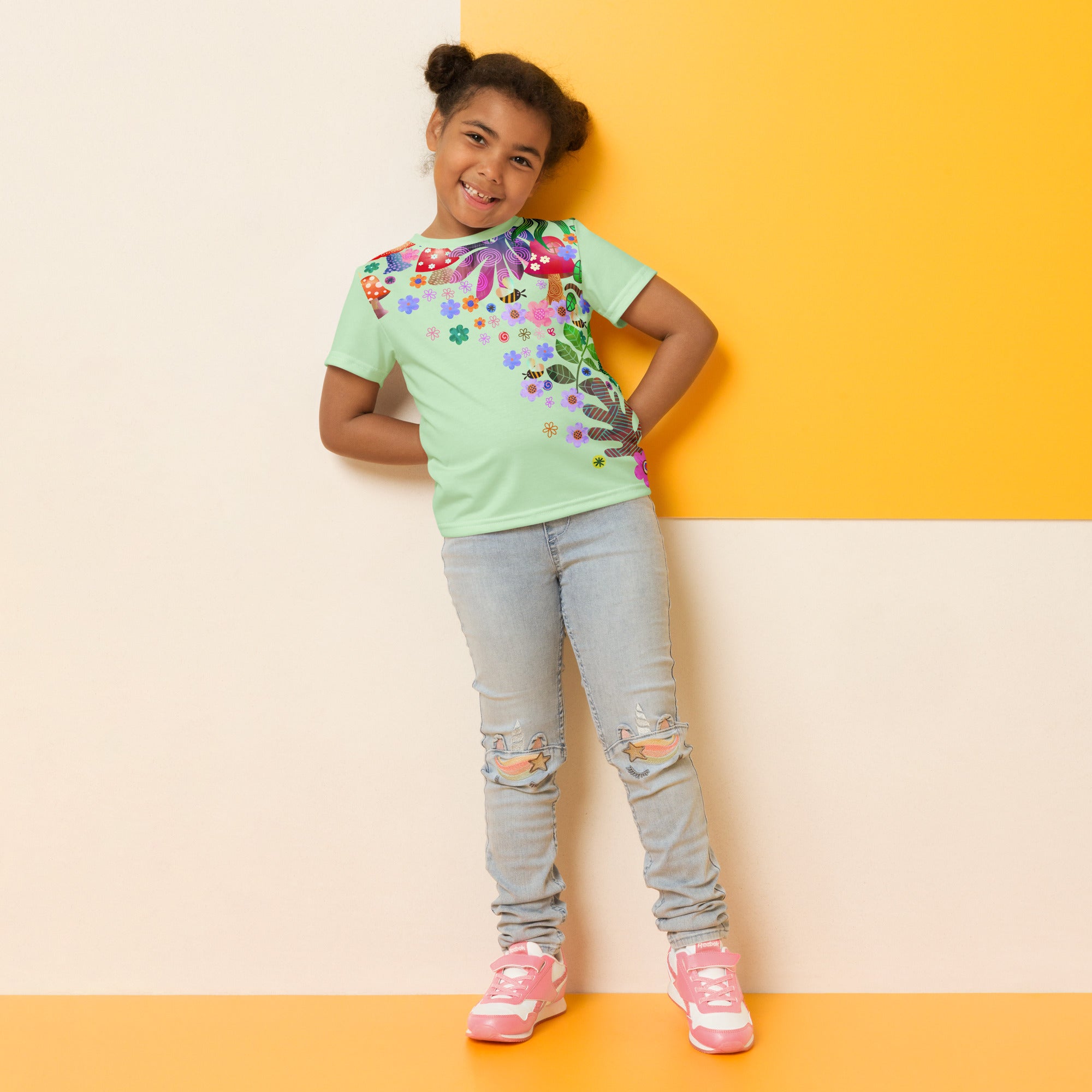 Kids crew neck t shirt Encharted Forest III