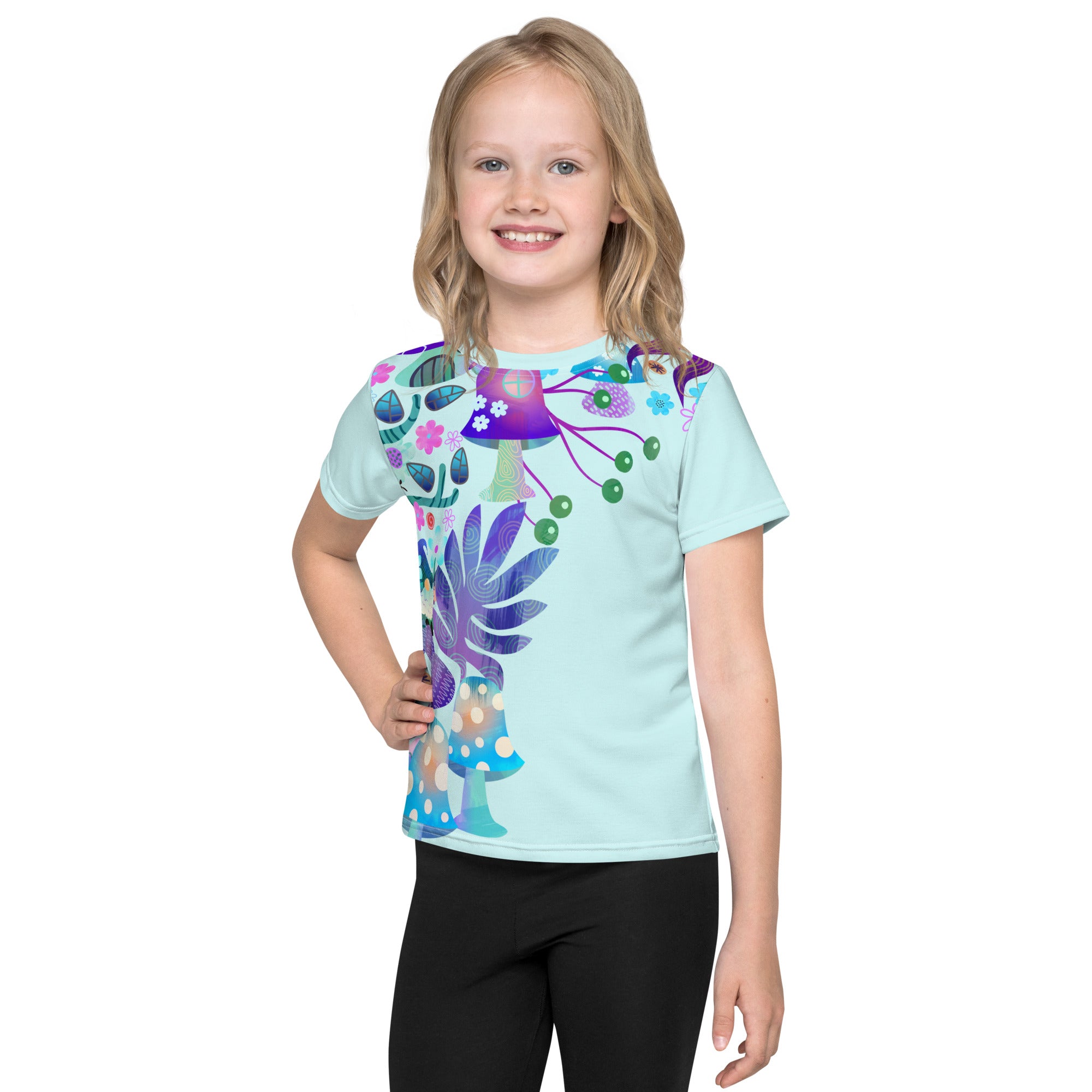 Kids crew neck t shirt Encharted Forest IV