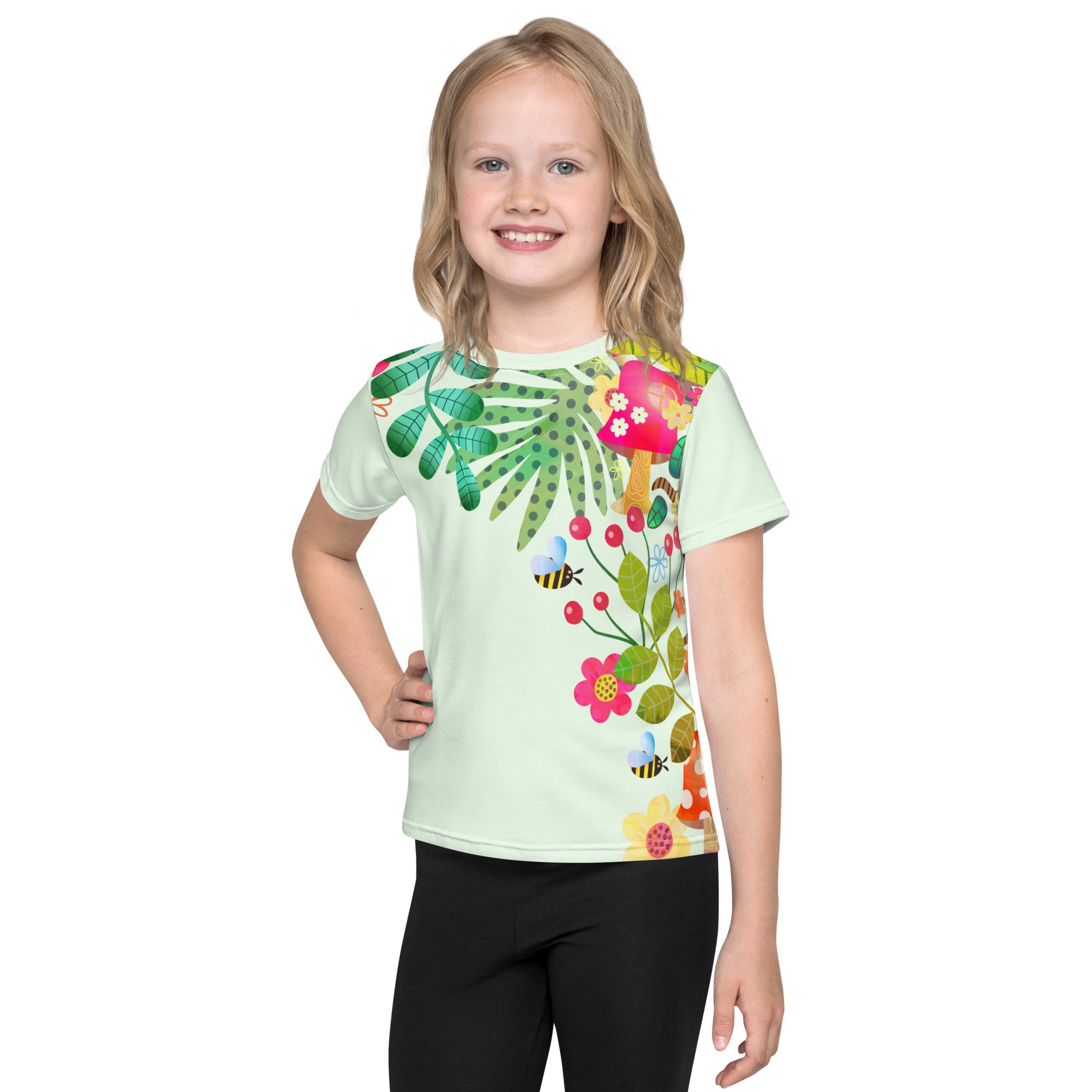 Kids crew neck t shirt Encharted Forest V