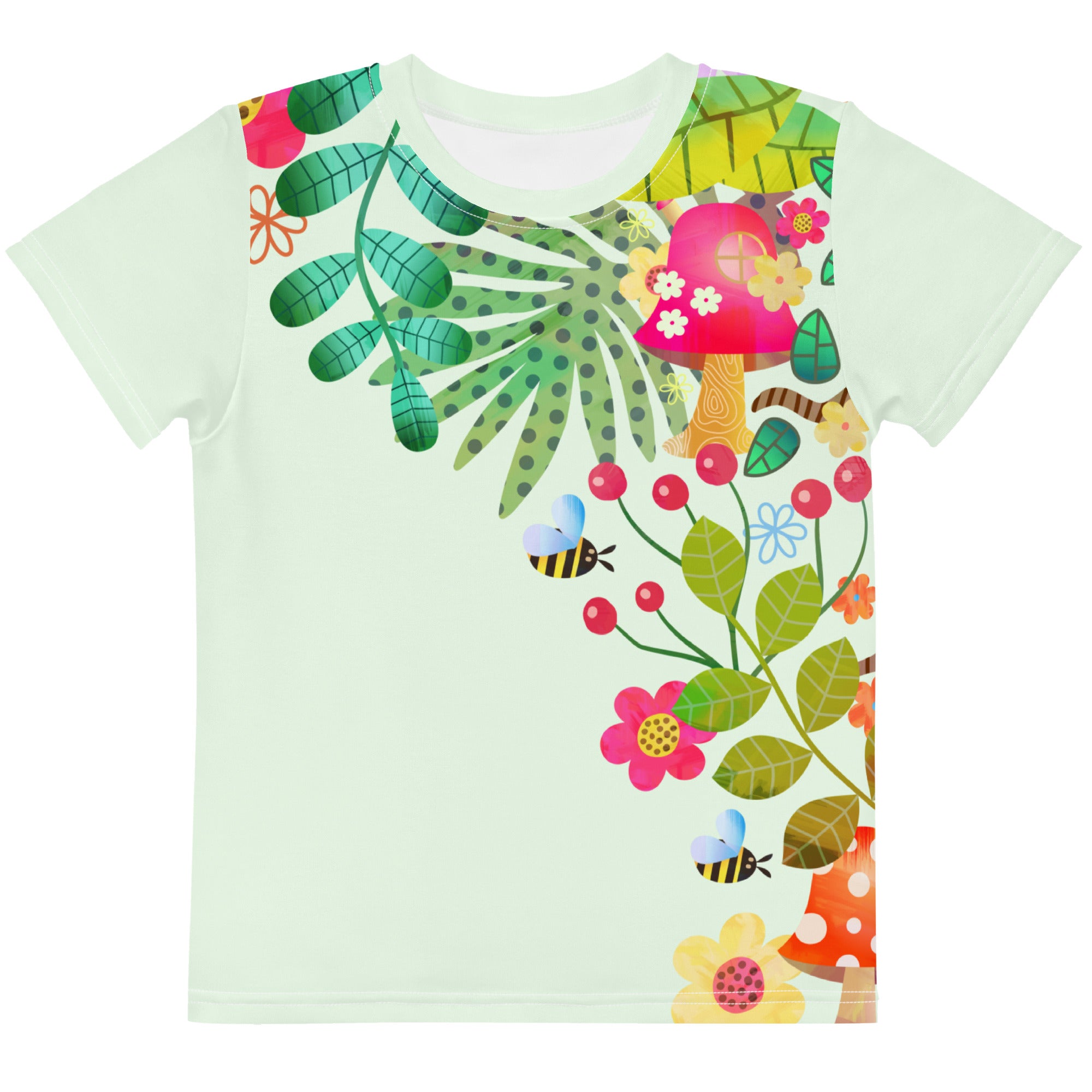 Kids crew neck t shirt Encharted Forest V