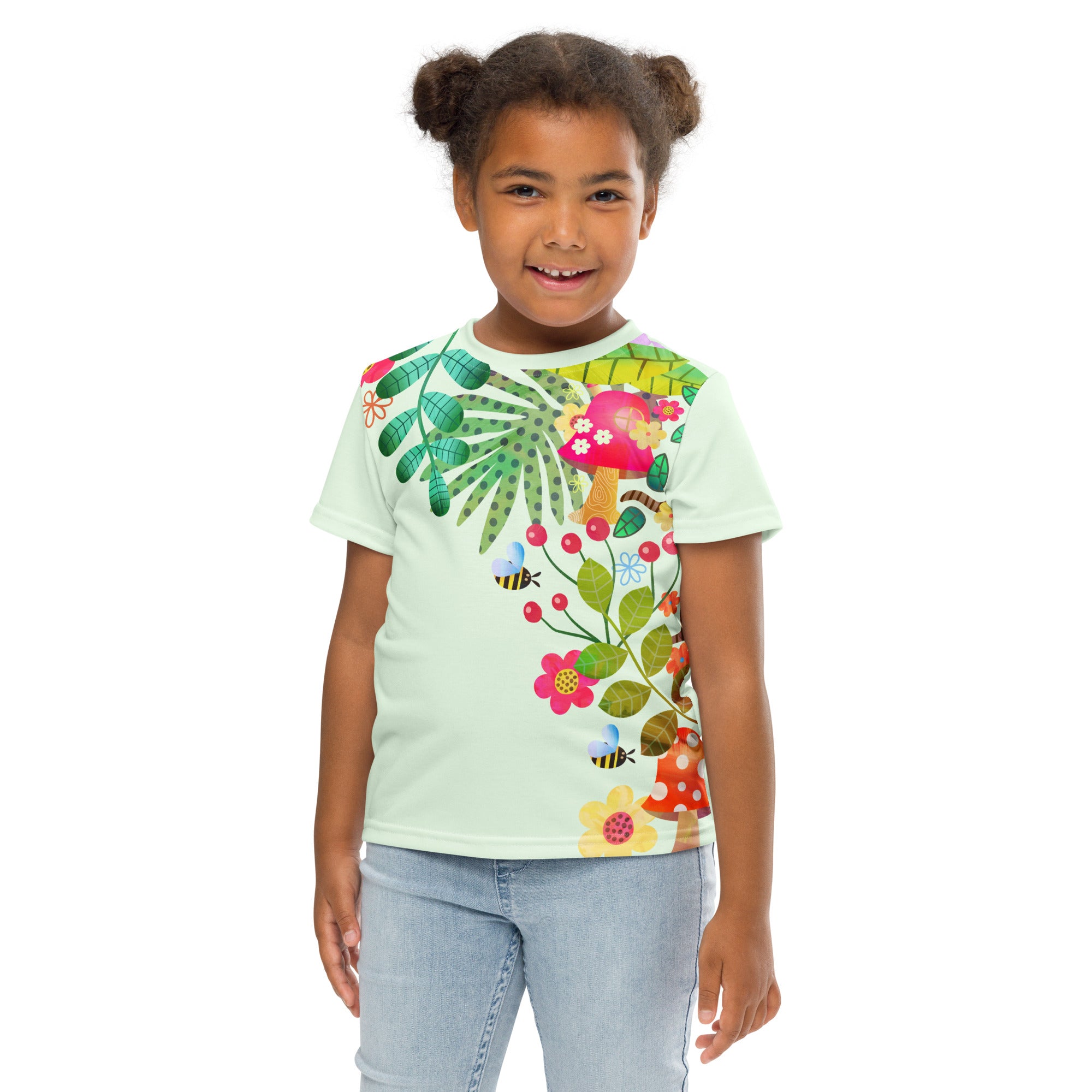 Kids crew neck t shirt Encharted Forest V