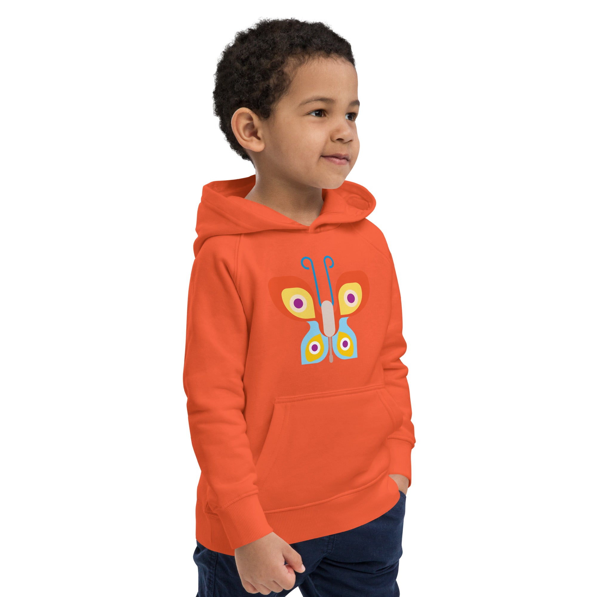 Kids eco hoodie Butterfly
