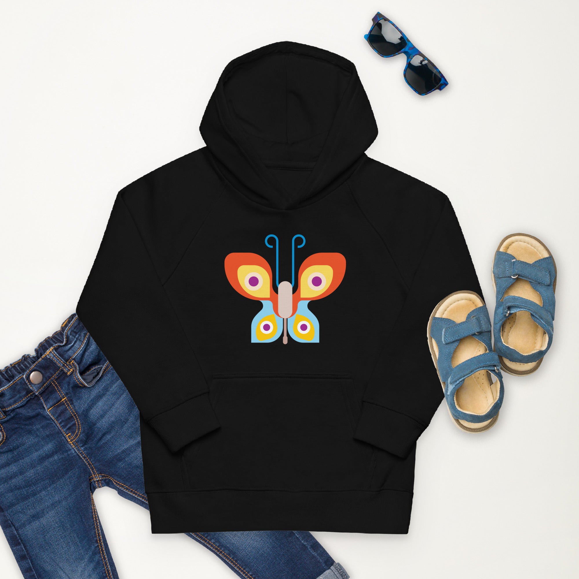 Kids eco hoodie Butterfly