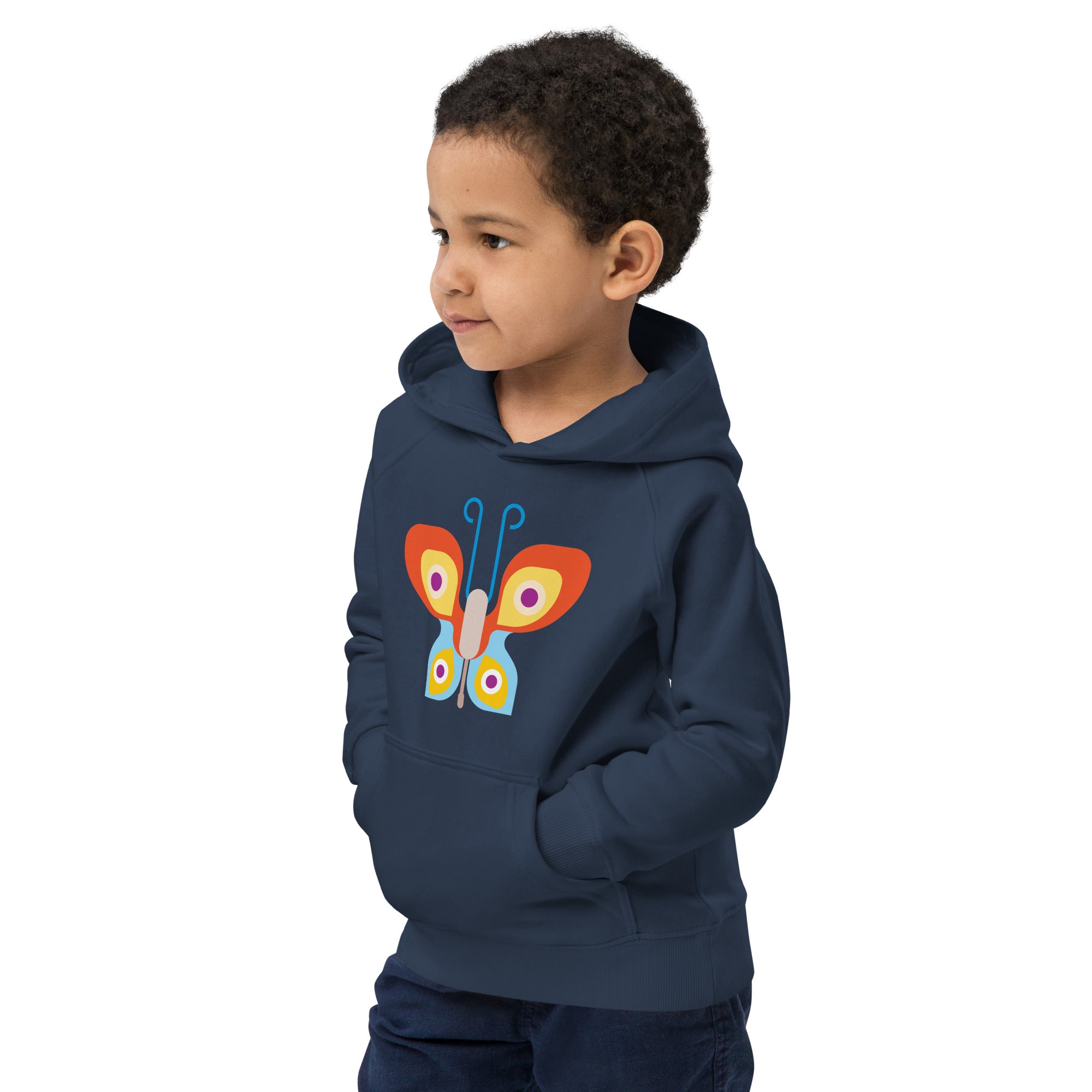 Kids eco hoodie Butterfly