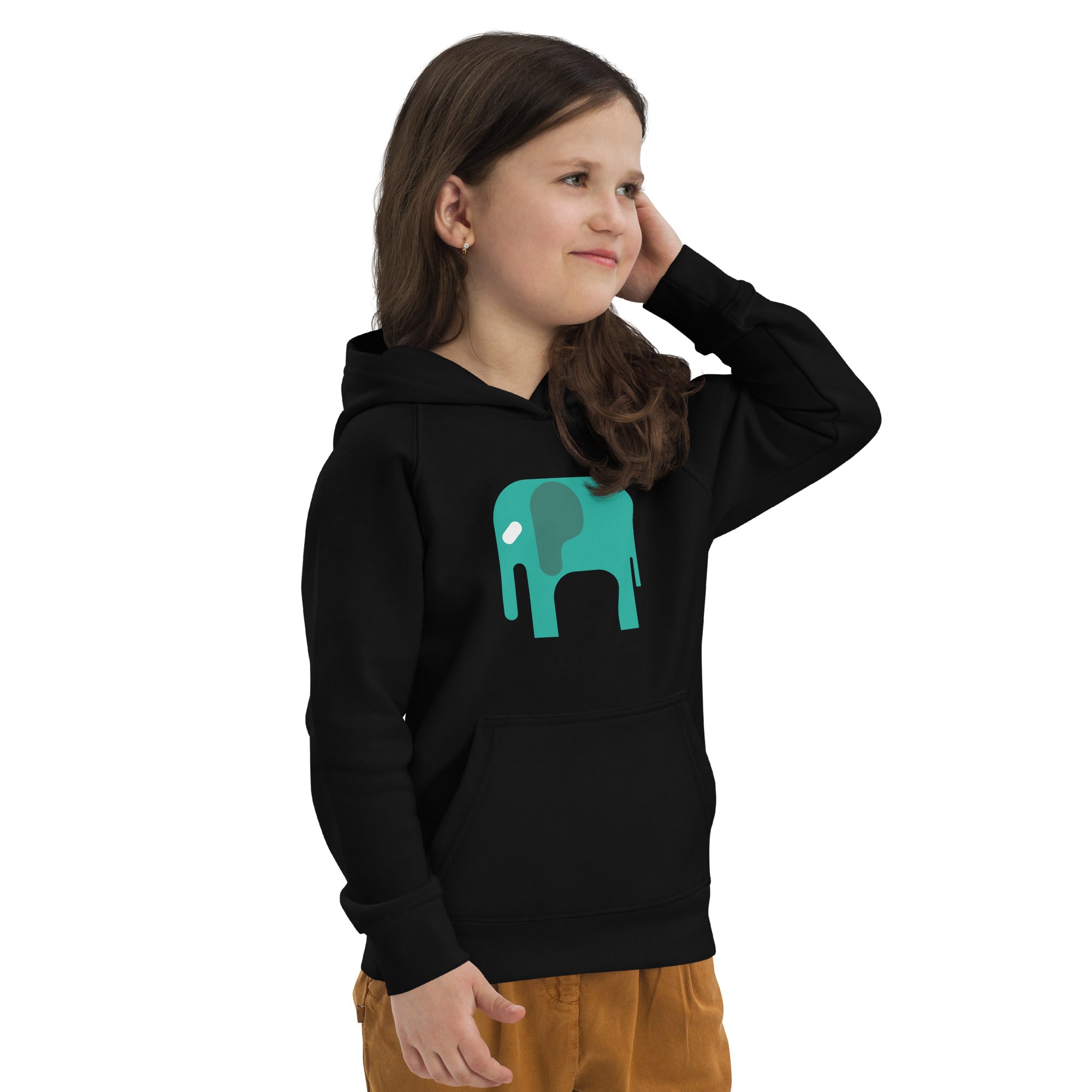 Kids eco hoodie Elephant