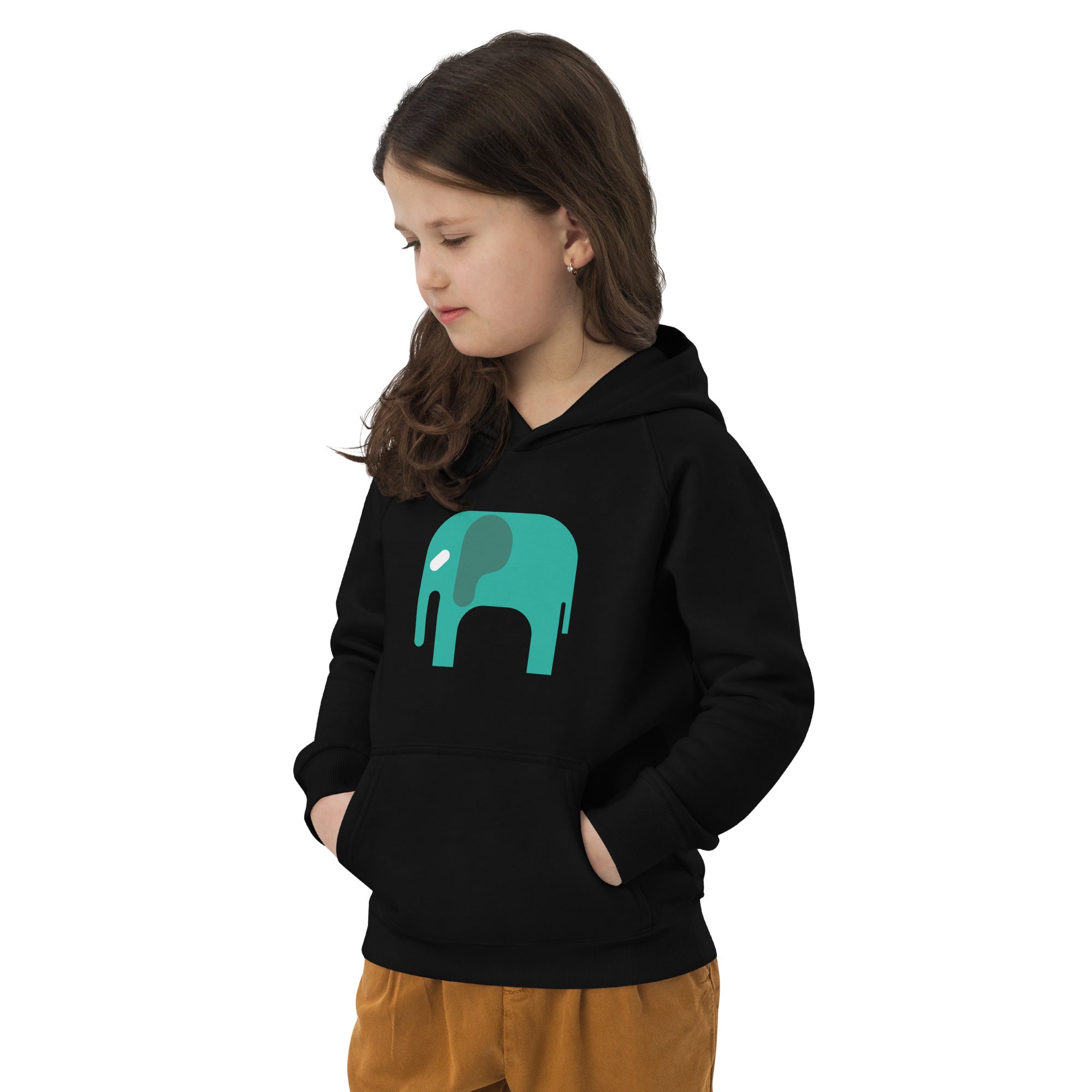 Kids eco hoodie Elephant
