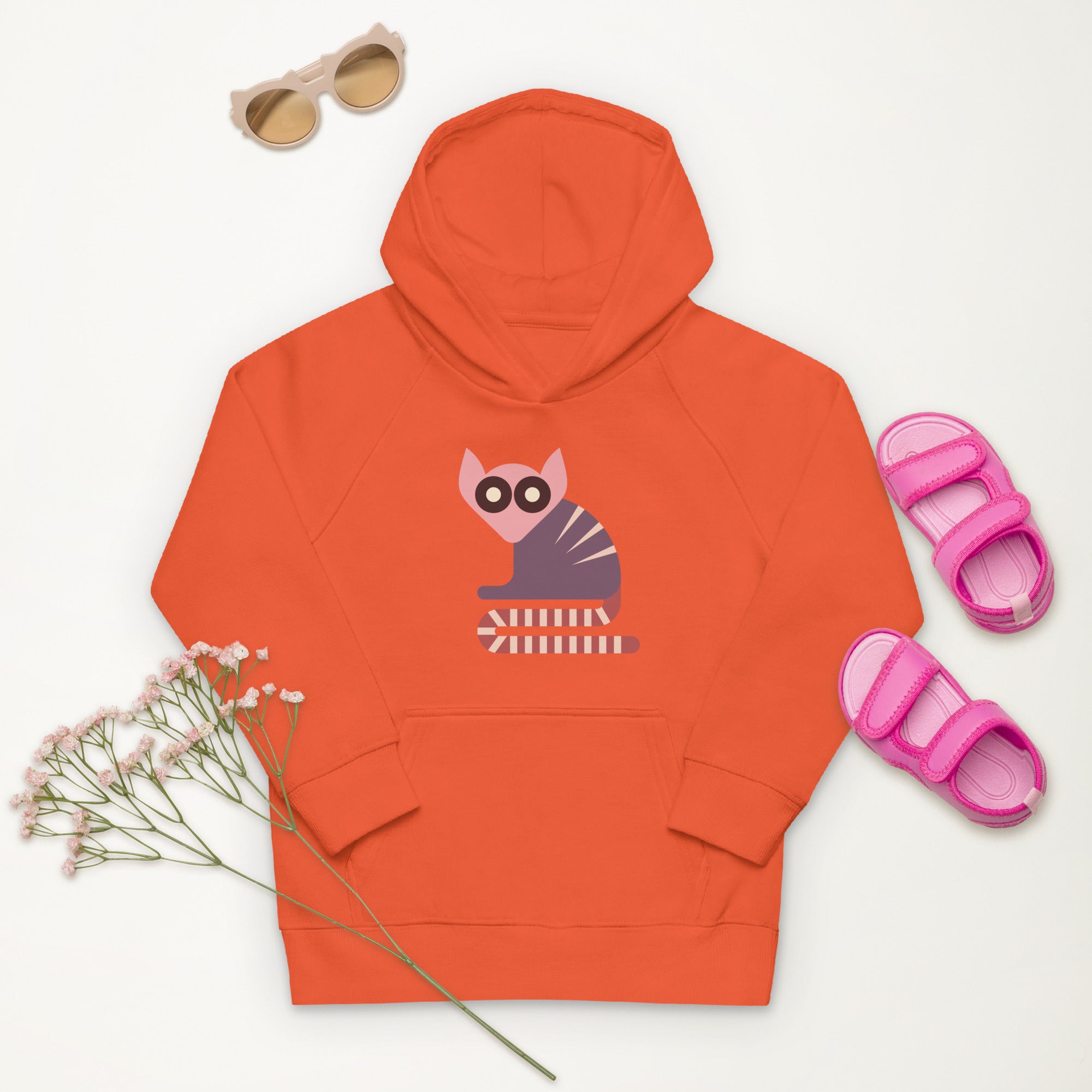 Kids eco hoodie Lemurs