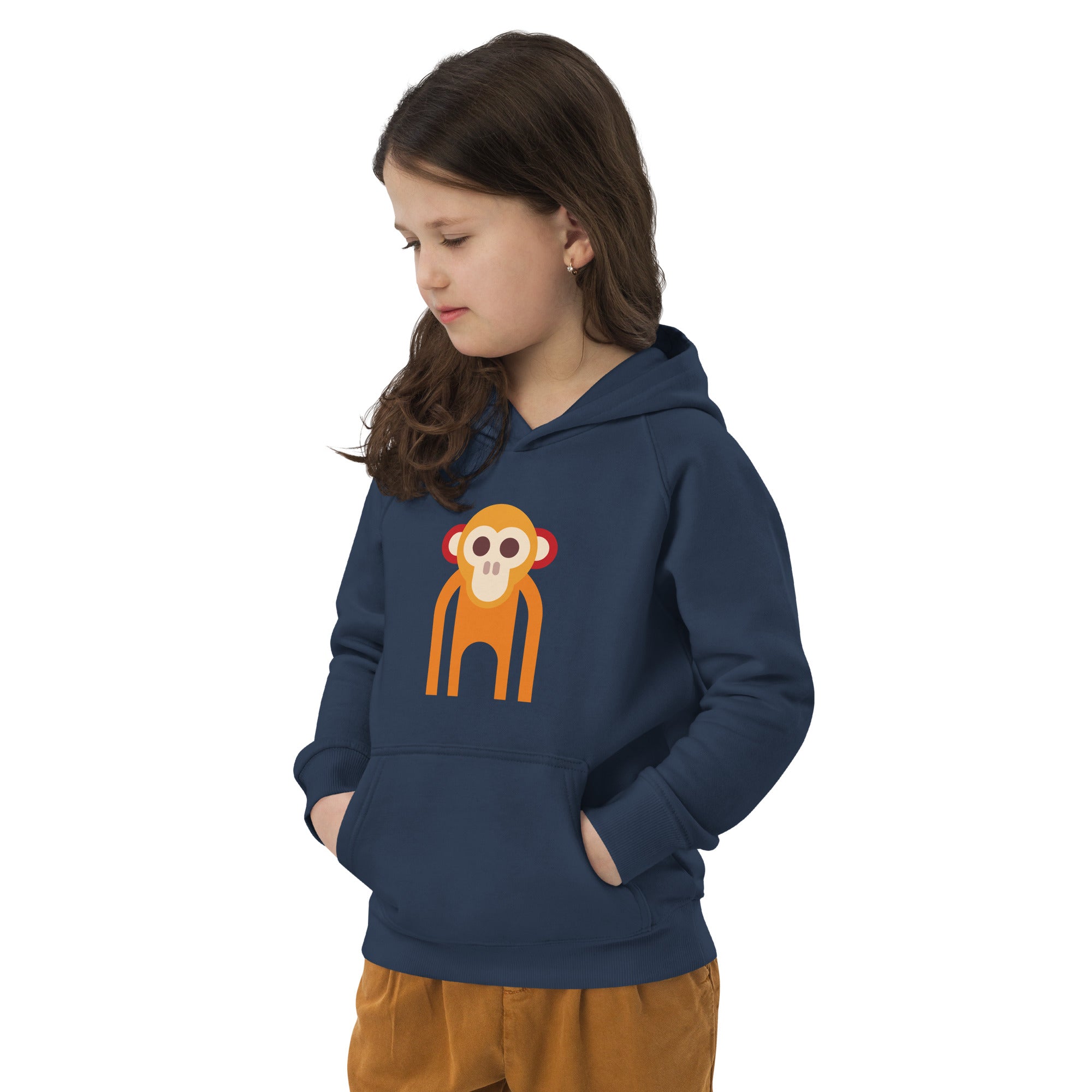 Kids eco hoodie Monkey I